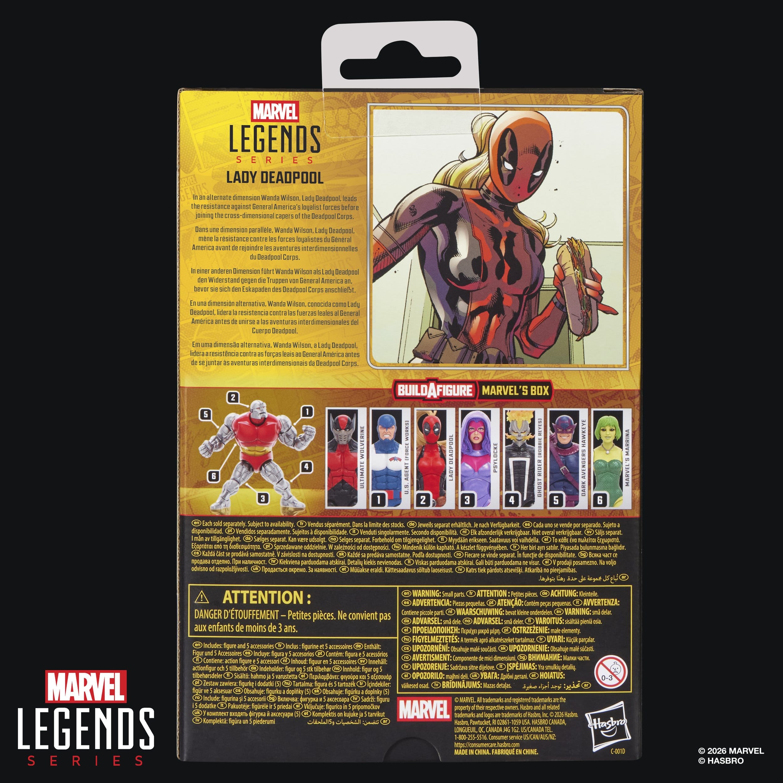 Marvel Legends: Lady Deadpool (BAF: Marvel's Box)-Actionfiguren-Hasbro-Mighty Underground
