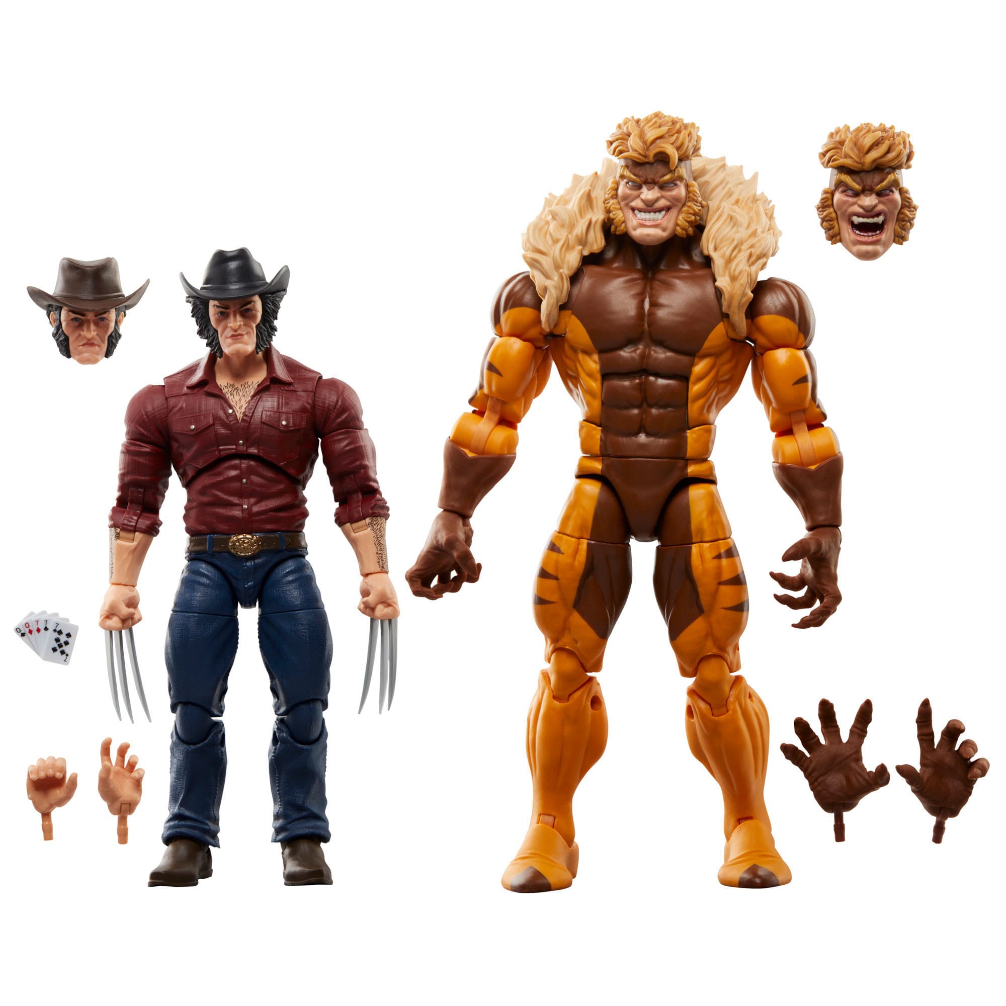 Marvel Legends: Marvel's Logan & Sabretooth (Wolverine 50th Anniversary) 2-Pack-Actionfiguren-Hasbro-Mighty Underground