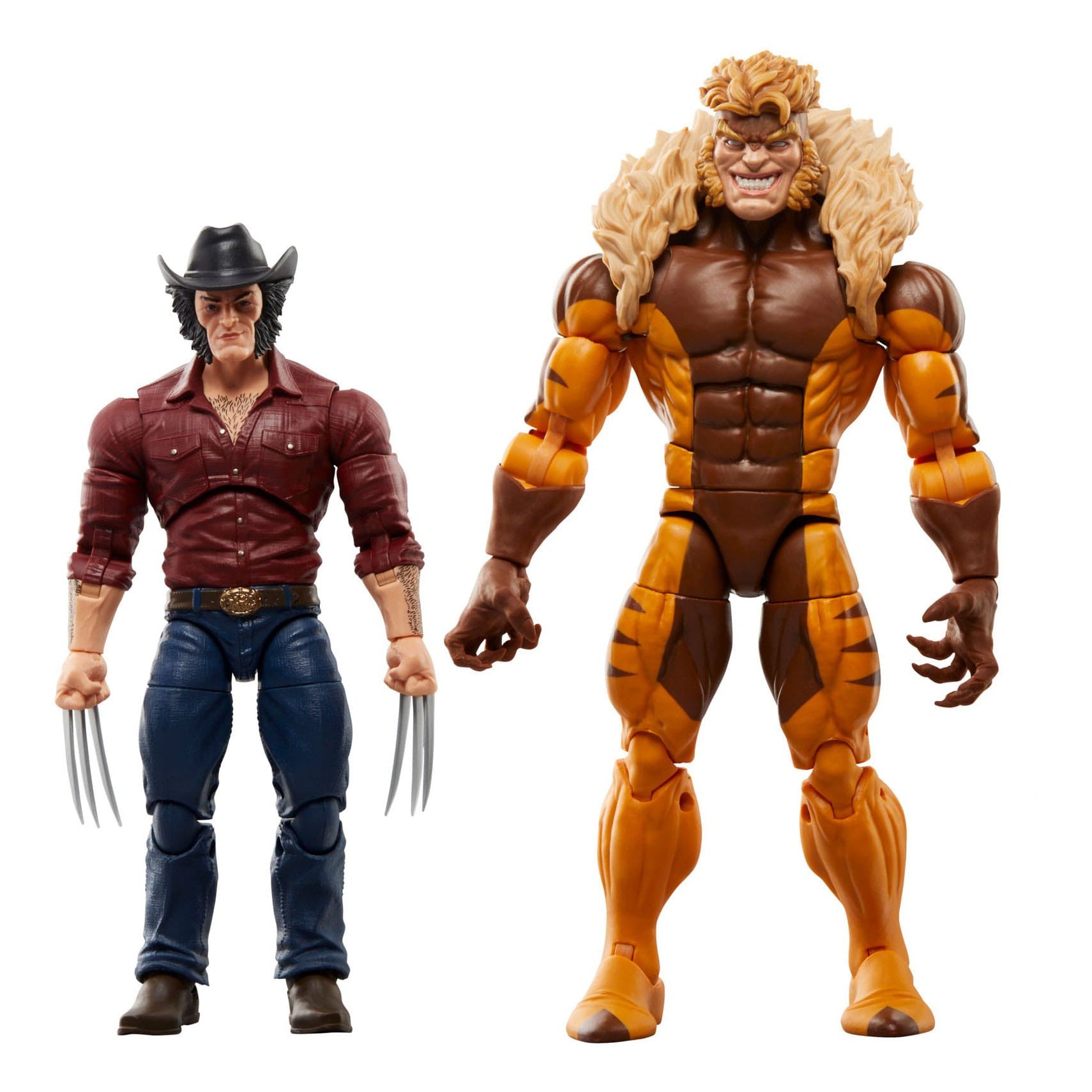 Marvel Legends: Marvel's Logan & Sabretooth (Wolverine 50th Anniversary) 2-Pack-Actionfiguren-Hasbro-Mighty Underground