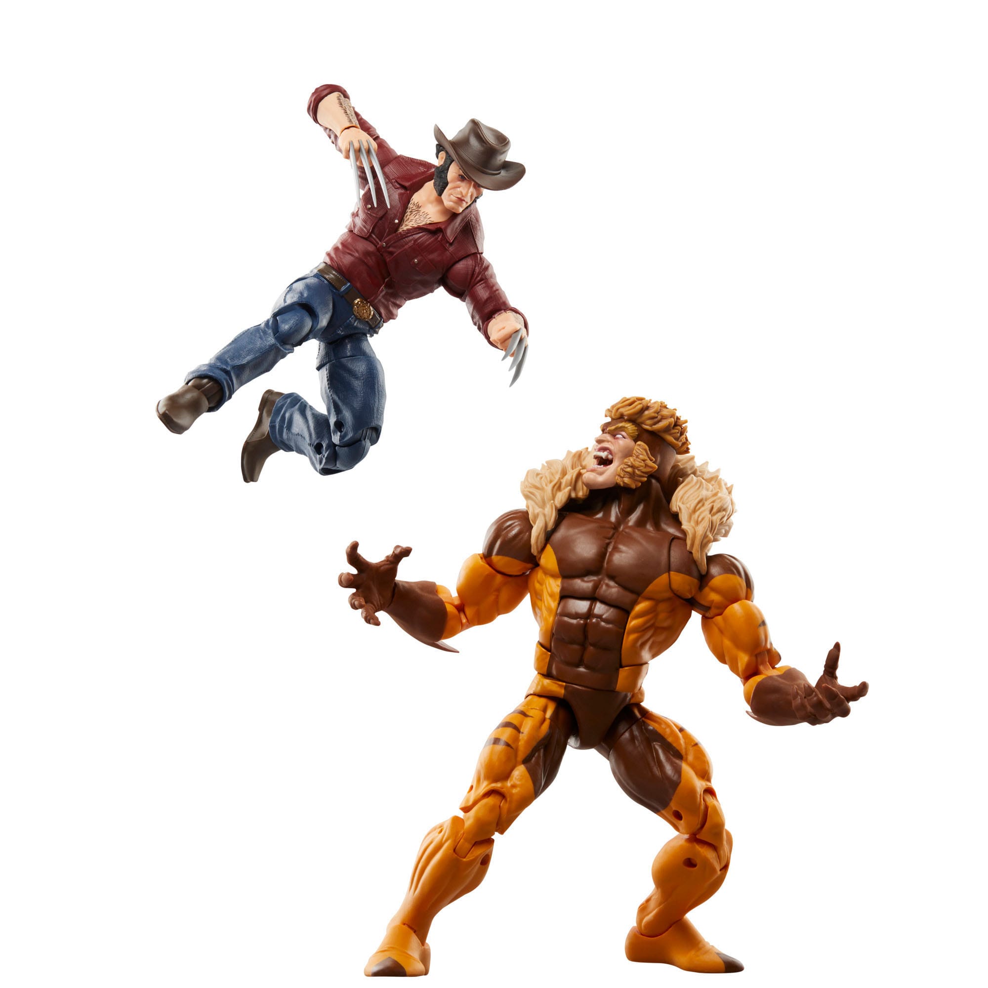 Marvel Legends: Marvel's Logan & Sabretooth (Wolverine 50th Anniversary) 2-Pack-Actionfiguren-Hasbro-Mighty Underground