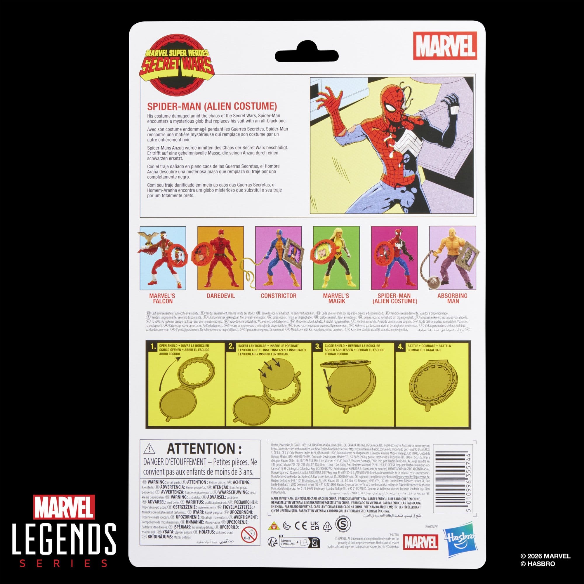 Marvel Legends: Spider-Man Alien Costume (Secret Wars)-Actionfiguren-Hasbro-Mighty Underground