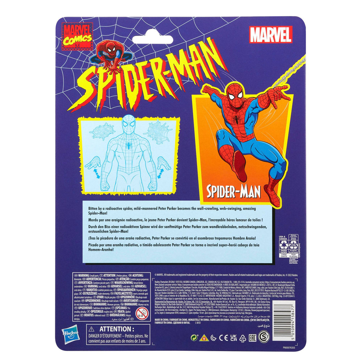 Marvel Legends: Spider-Man (Retro)-Actionfiguren-Hasbro-Mighty Underground
