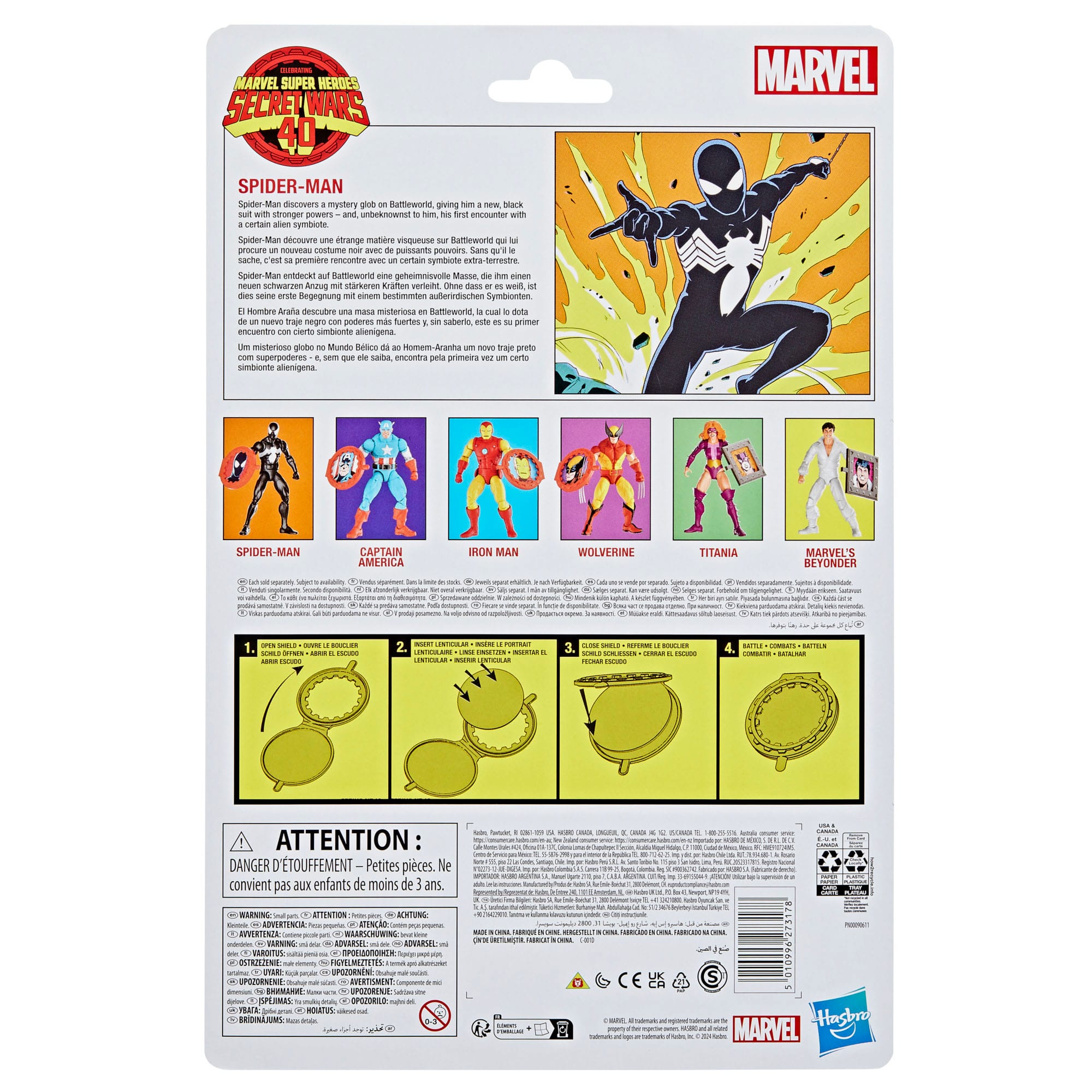 Marvel Legends: Spider-Man (Secret Wars, Retro)-Actionfiguren-Hasbro-Mighty Underground