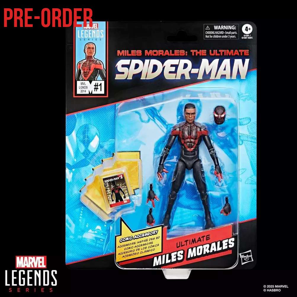 Marvel Legends: Ultimate Miles Morales (Mini Comics)-Actionfiguren-Hasbro-Mighty Underground