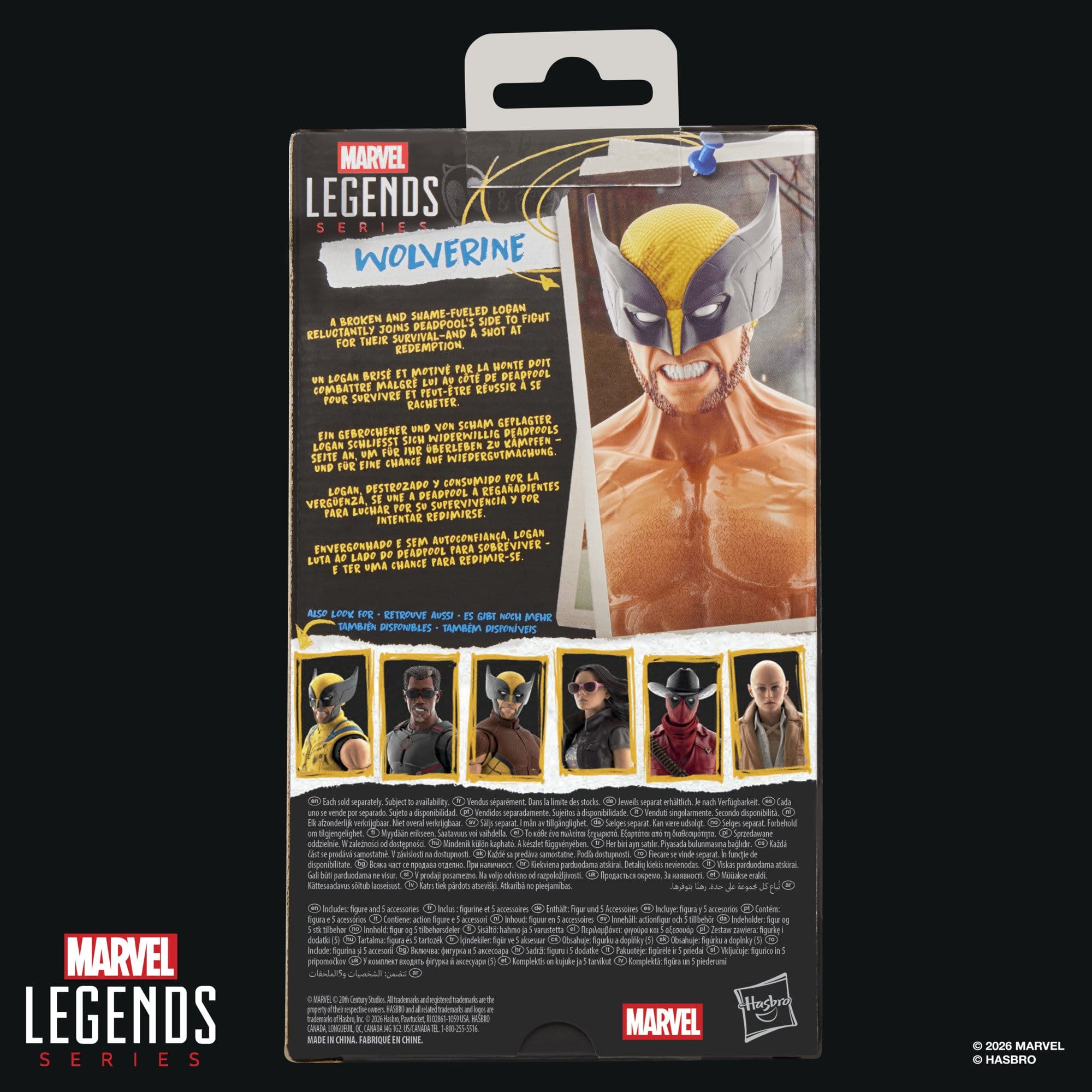 Marvel Legends: Wolverine (Deadpool & Wolverine) (Shirtless)-Actionfiguren-Hasbro-Mighty Underground