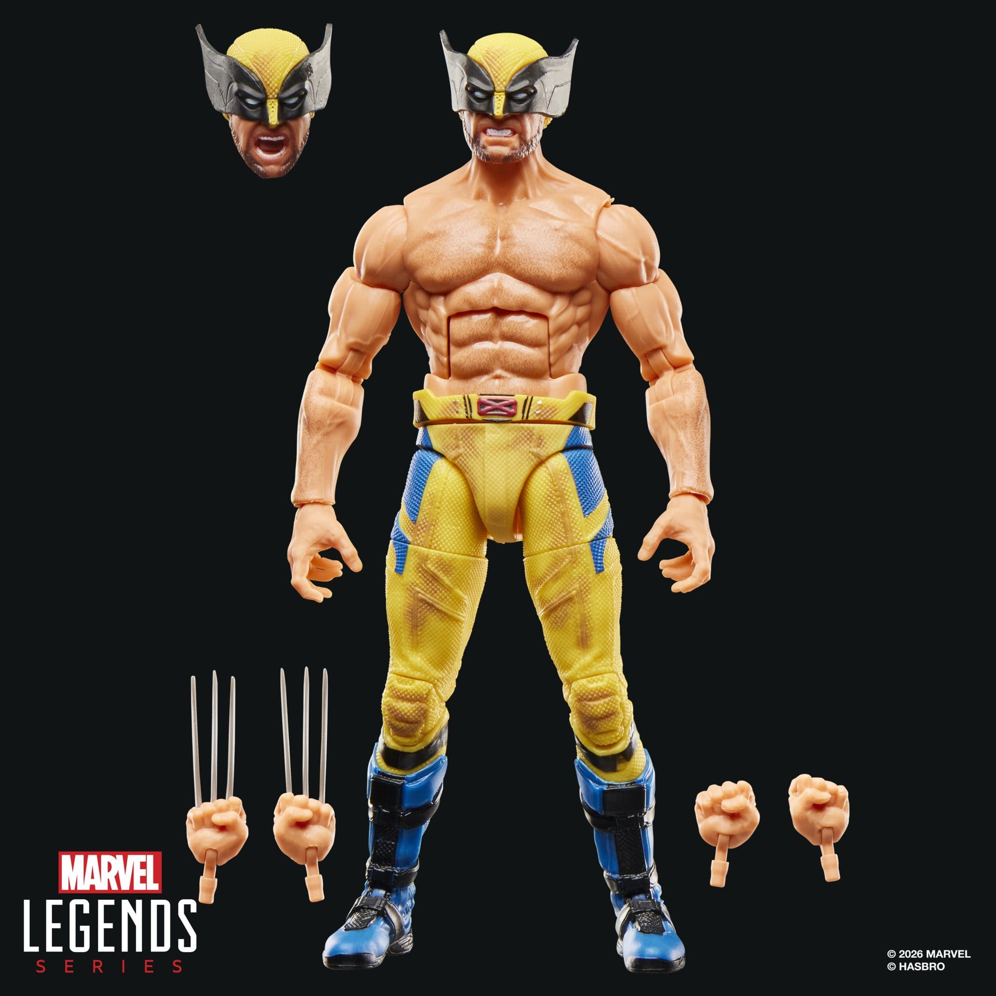 Marvel Legends: Wolverine (Deadpool & Wolverine) (Shirtless)-Actionfiguren-Hasbro-Mighty Underground