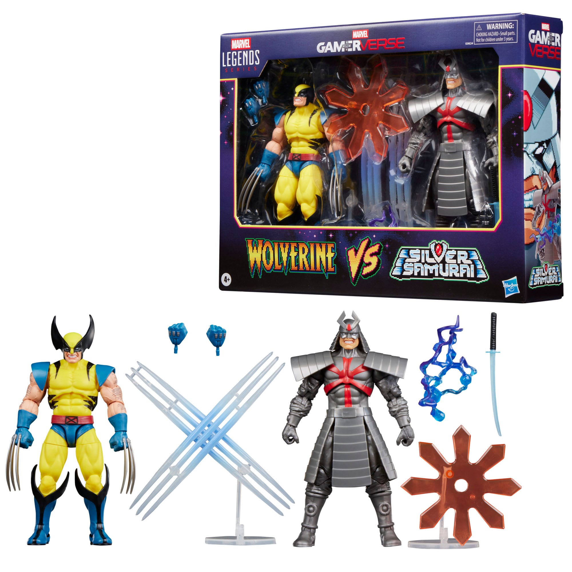 Marvel Legends: Wolverine vs. Silver Samurai (Gamerverse)-Actionfiguren-Hasbro-Mighty Underground