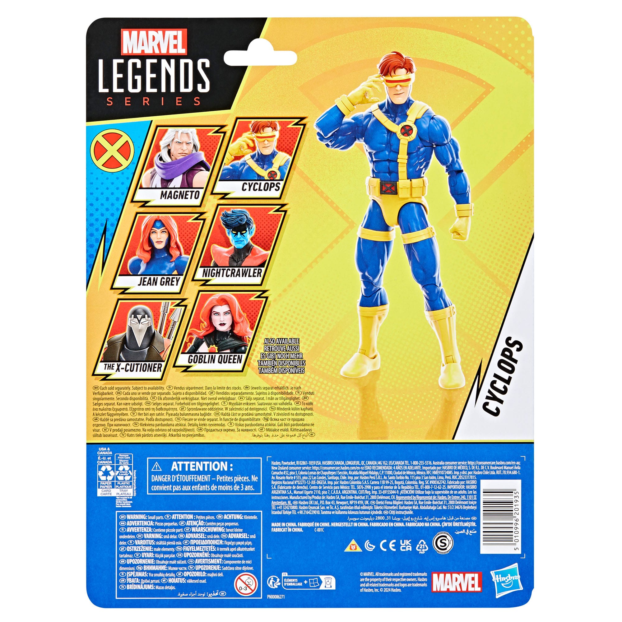 Marvel Legends X-Men '97: Cyclops-Actionfiguren-Hasbro-Mighty Underground