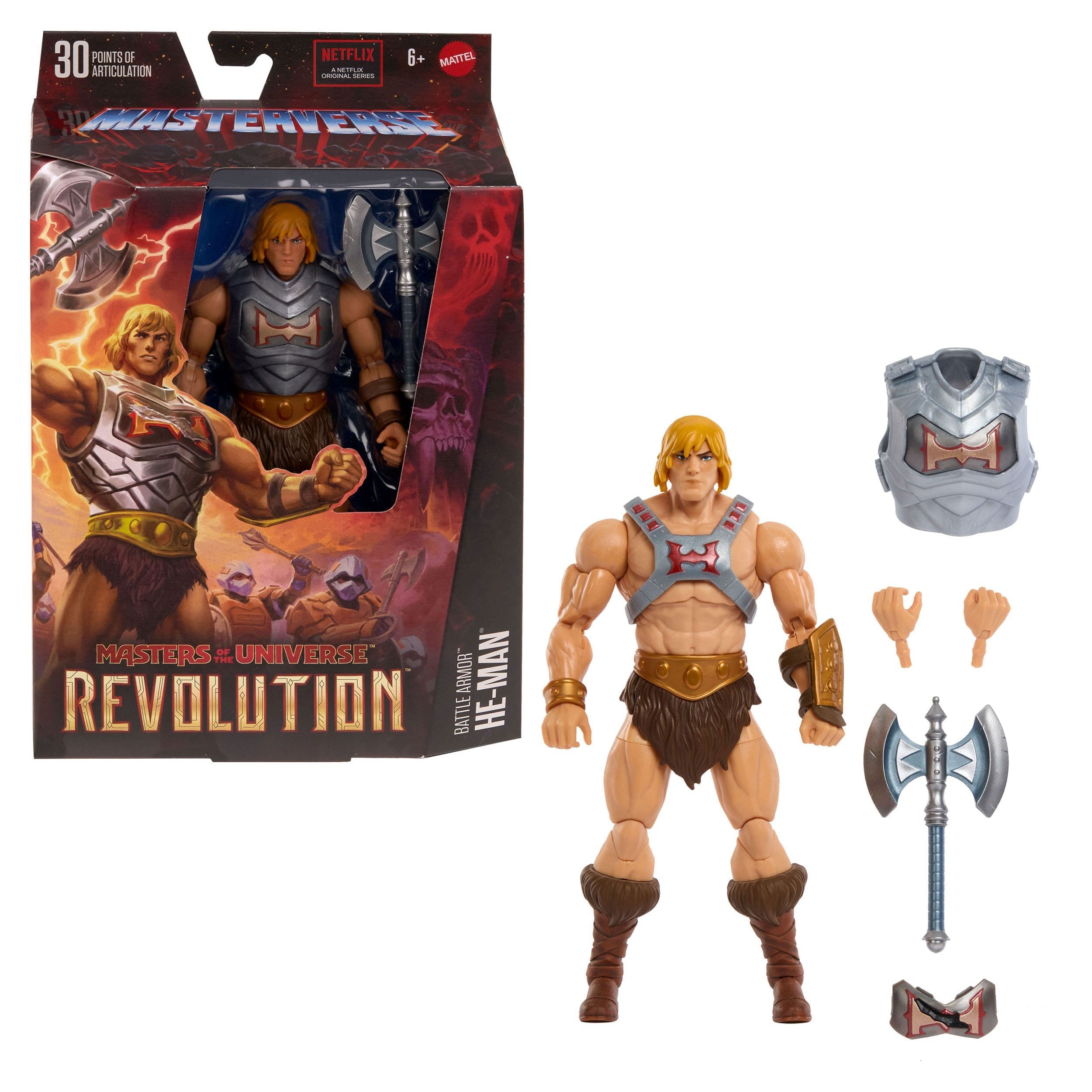 Masters of the Universe Masterverse : Battle Armor He-Man (Revolution)-Actionfiguren-Mattel-Mighty Underground