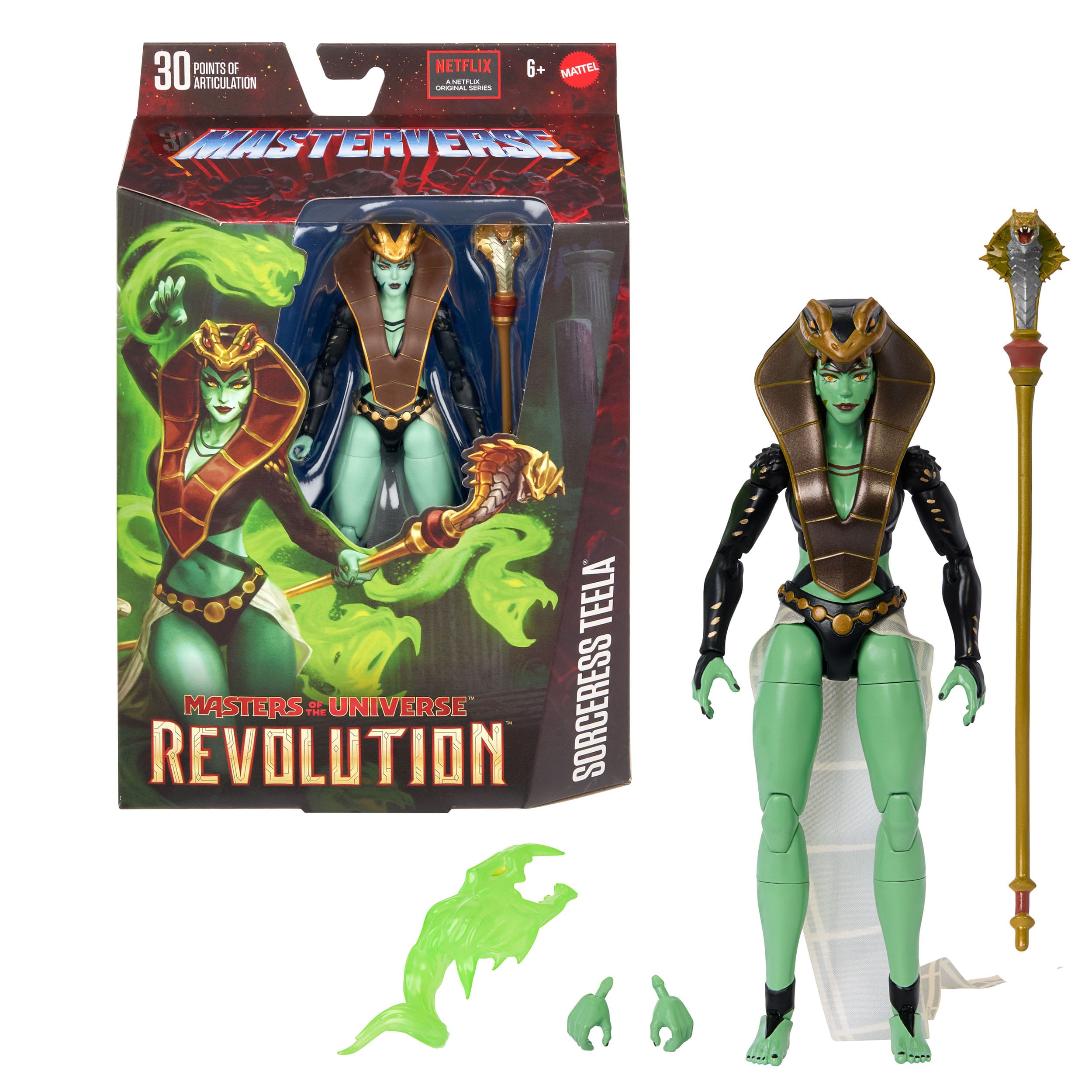 Masters of the Universe Masterverse: Snake Sorceress Teela (Revolution)-Actionfiguren-Mattel-Mighty Underground