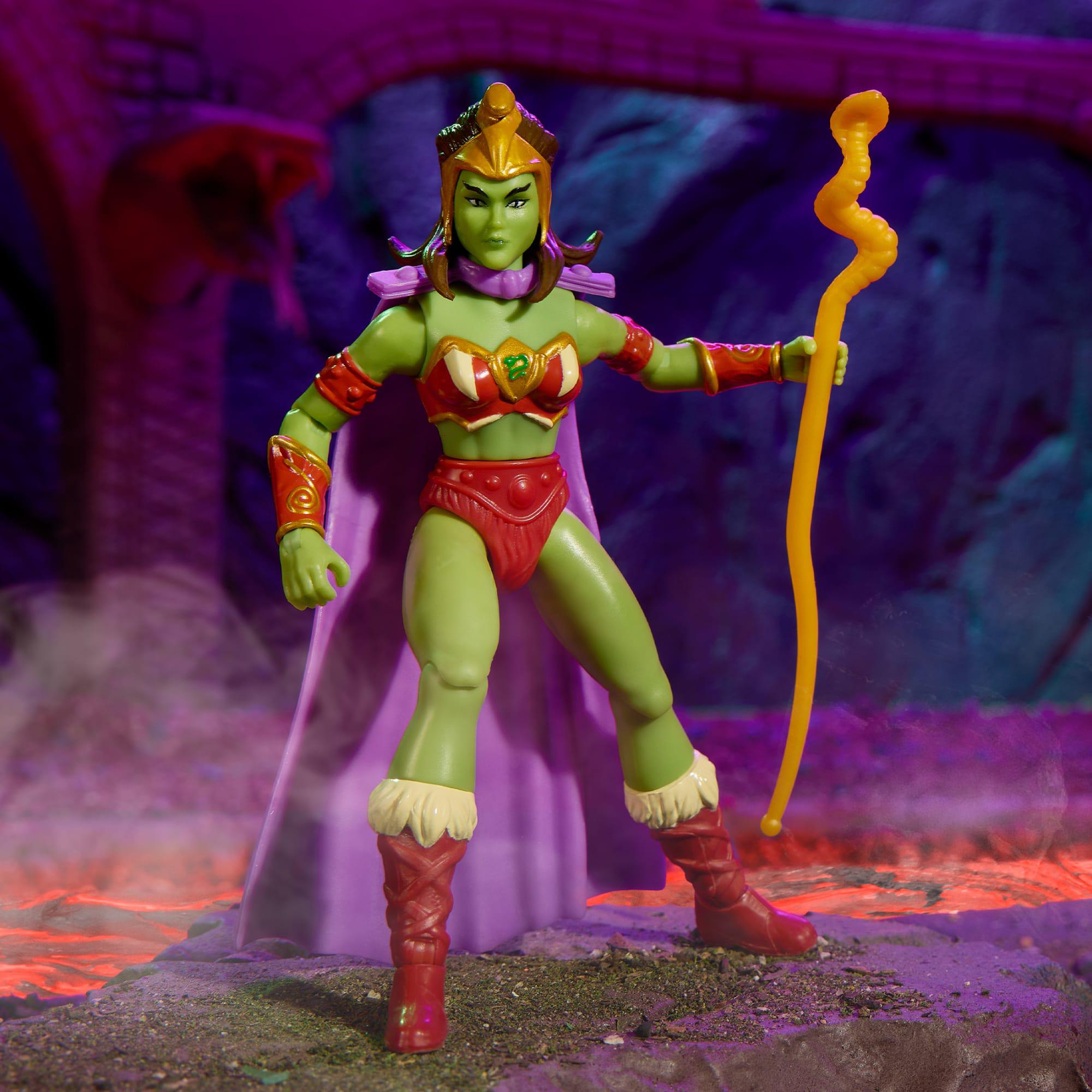 Masters of the Universe Origins: Lady Slither (Exclusive, US-Karte)-Actionfiguren-Mattel-Mighty Underground