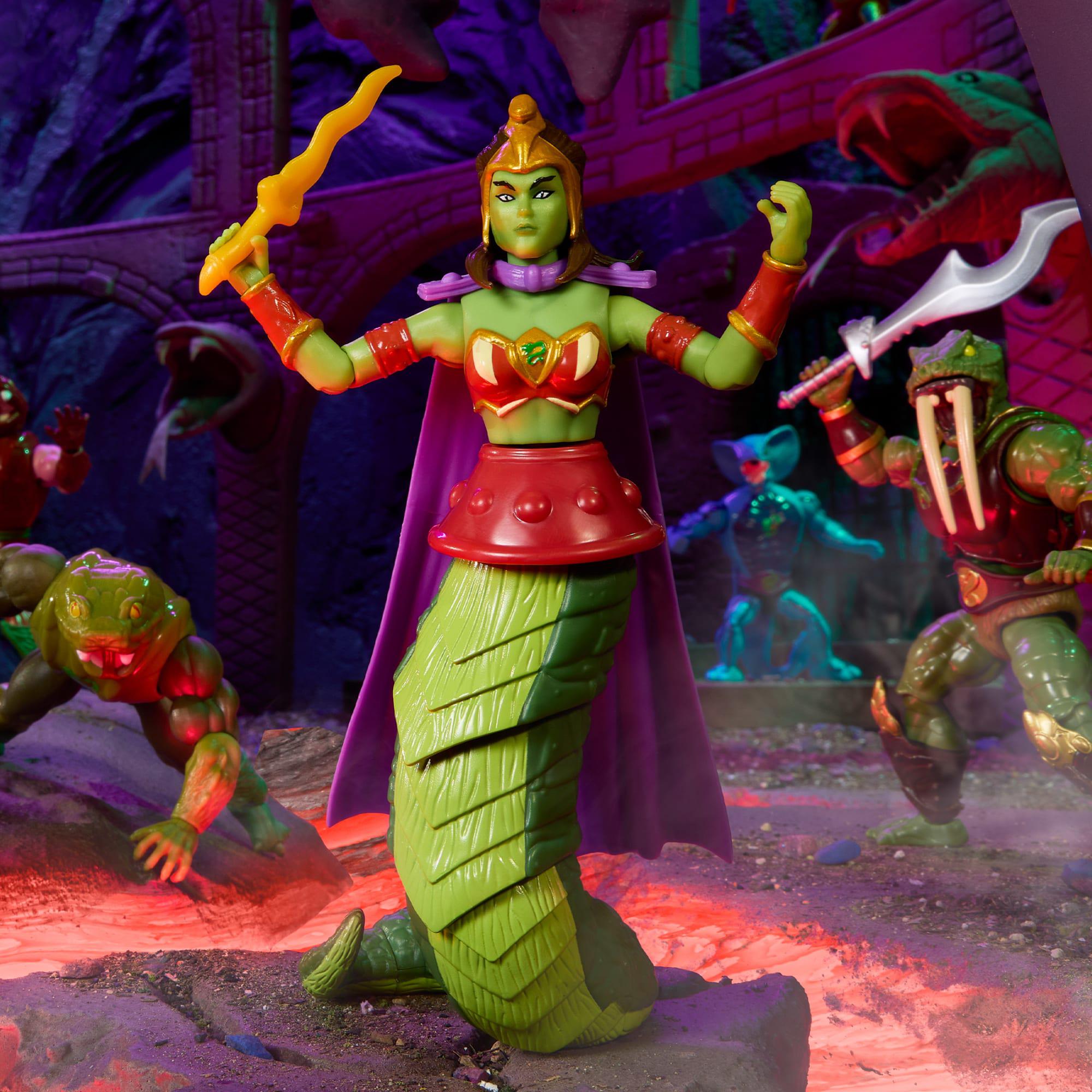 Masters of the Universe Origins: Lady Slither (Exclusive, US-Karte)-Actionfiguren-Mattel-Mighty Underground