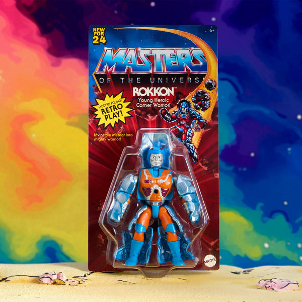 Masters of the Universe Origins: Rokkon (Exclusive, US-Karte)-Actionfiguren-Mattel-Mighty Underground