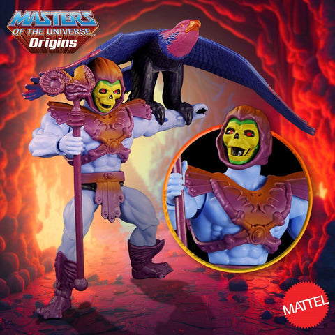 Masters of the Universe Origins: Skeletor and Screeech 2-Pack (Import, US-Karte)-Actionfiguren-Mattel-Mighty Underground