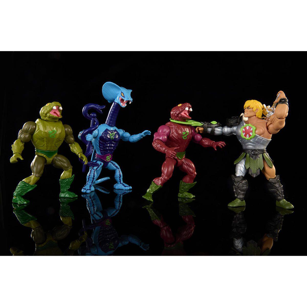 Masters of the Universe Origins: Snake Men 4-Pack (Exclusive, US-Karte)-Actionfiguren-Mattel-Mighty Underground