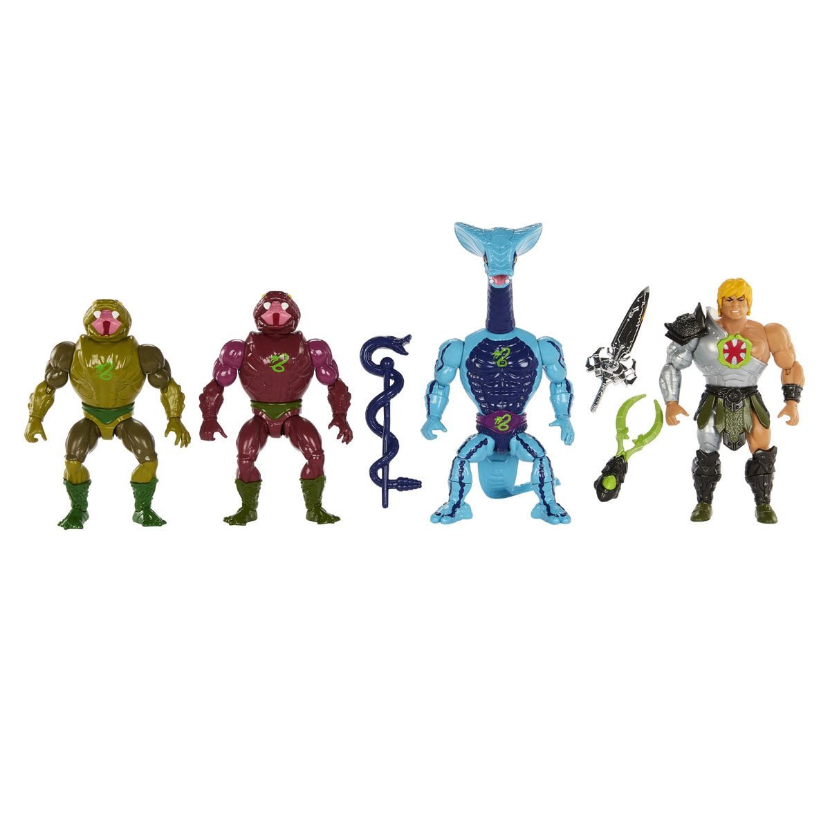 Masters of the Universe Origins: Snake Men 4-Pack (Exclusive, US-Karte)-Actionfiguren-Mattel-Mighty Underground