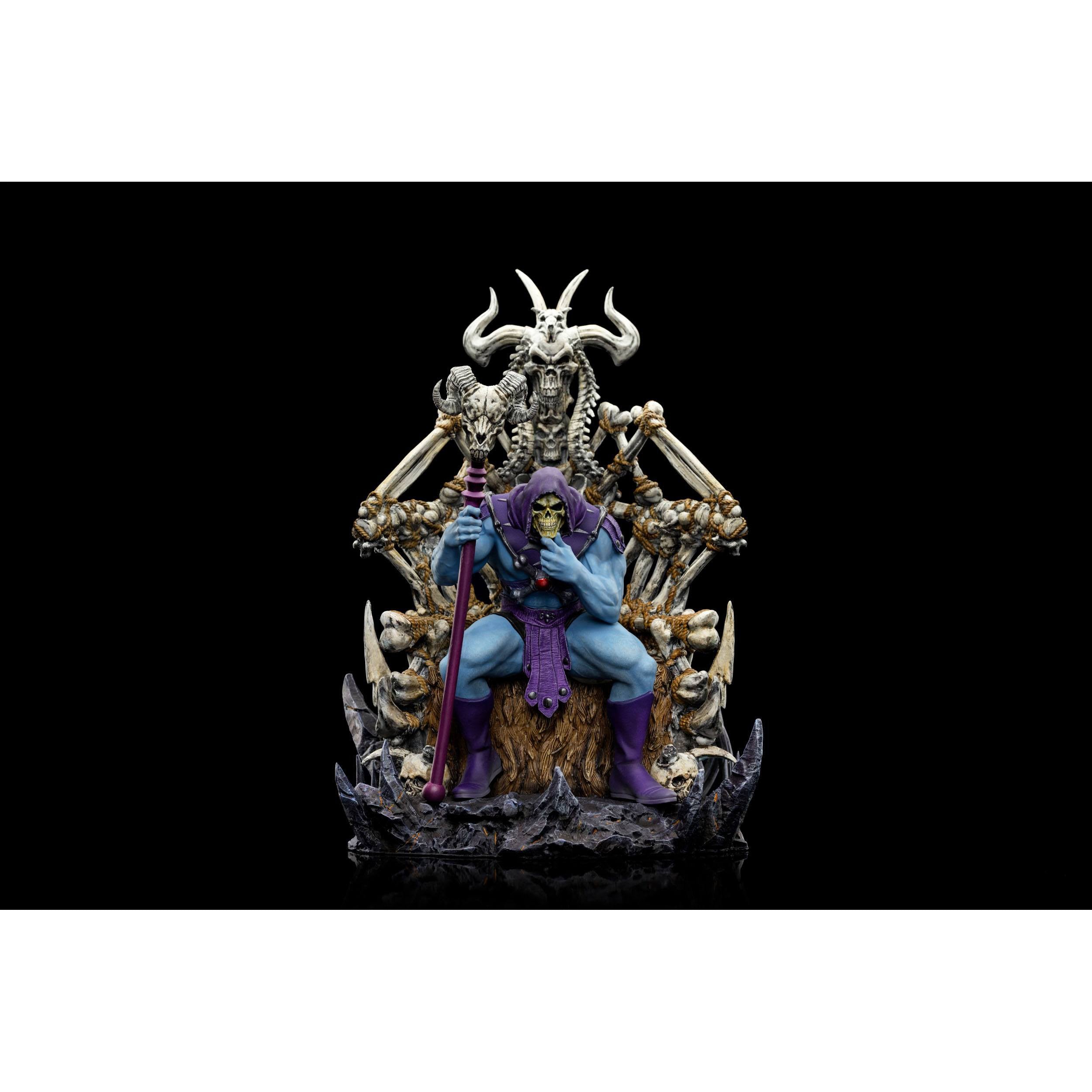 Masters of the Universe: Skeletor on Throne Deluxe - 1/10 Statue-Statue-Iron Studios-Mighty Underground