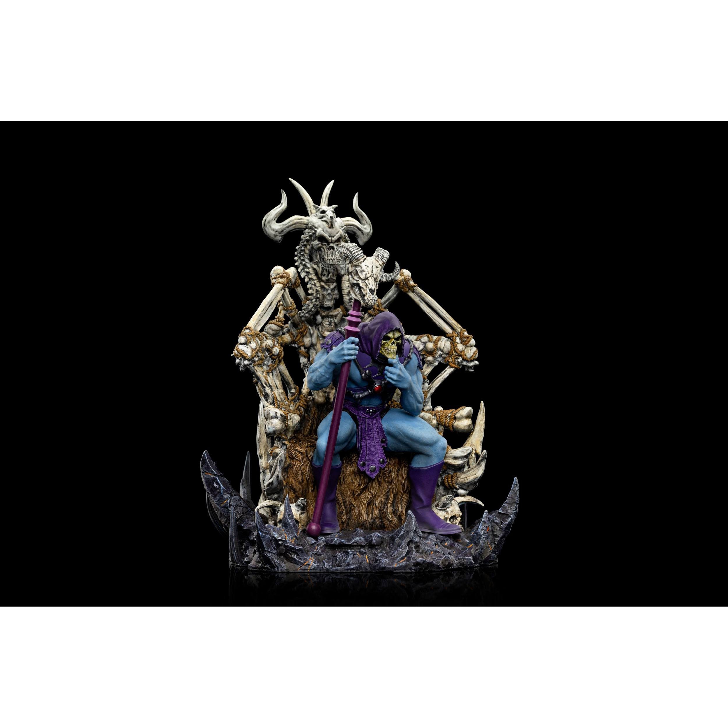 Masters of the Universe: Skeletor on Throne Deluxe - 1/10 Statue-Statue-Iron Studios-Mighty Underground