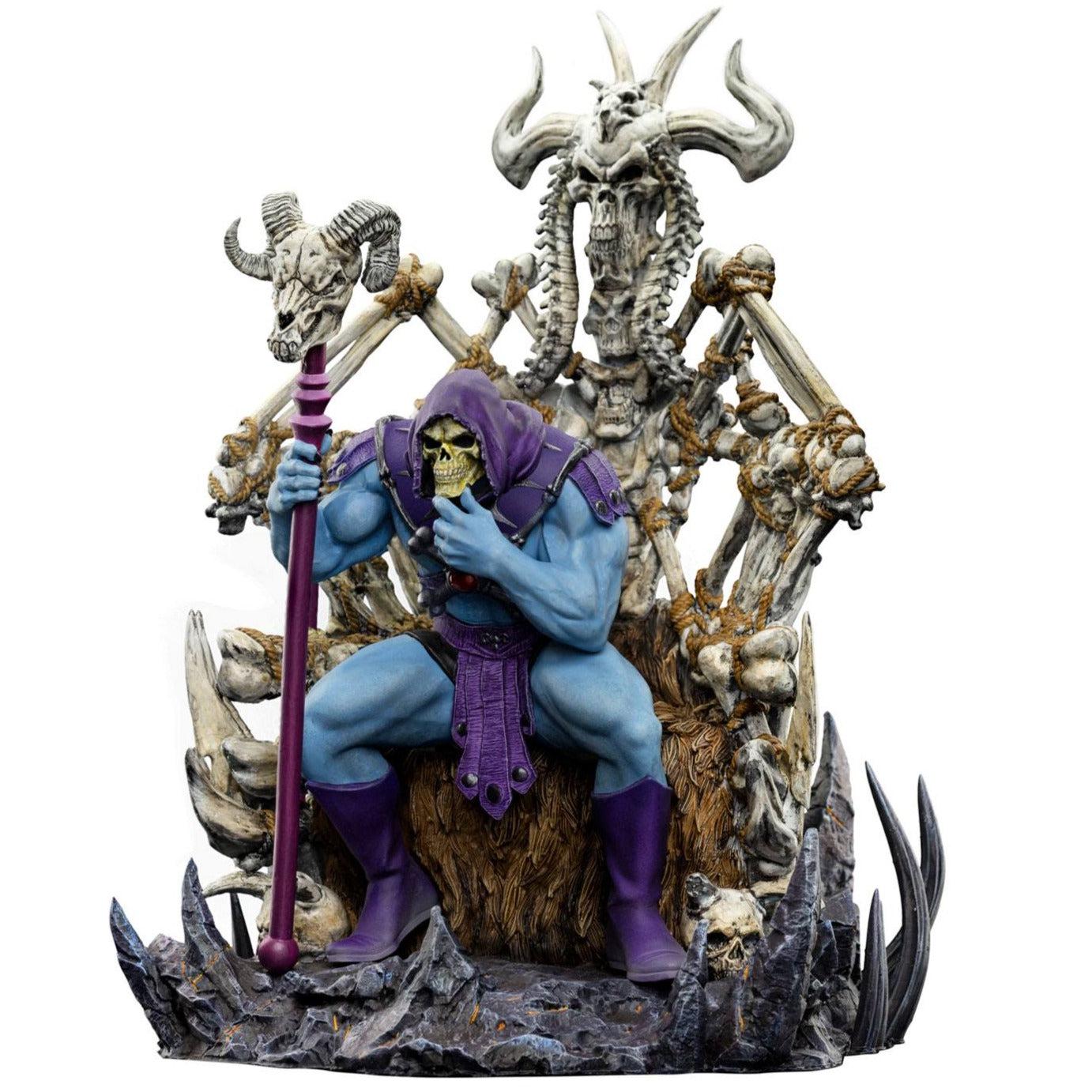 Masters of the Universe: Skeletor on Throne Deluxe - 1/10 Statue-Statue-Iron Studios-Mighty Underground