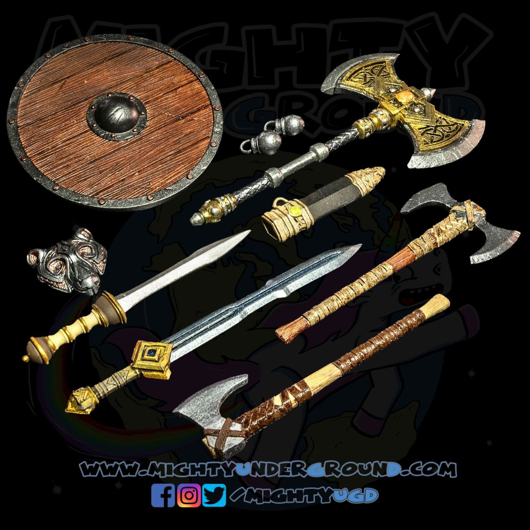Mythic Legions: Barbarian Weapons-Actionfiguren-Four Horsemen Toy Design-Mighty Underground