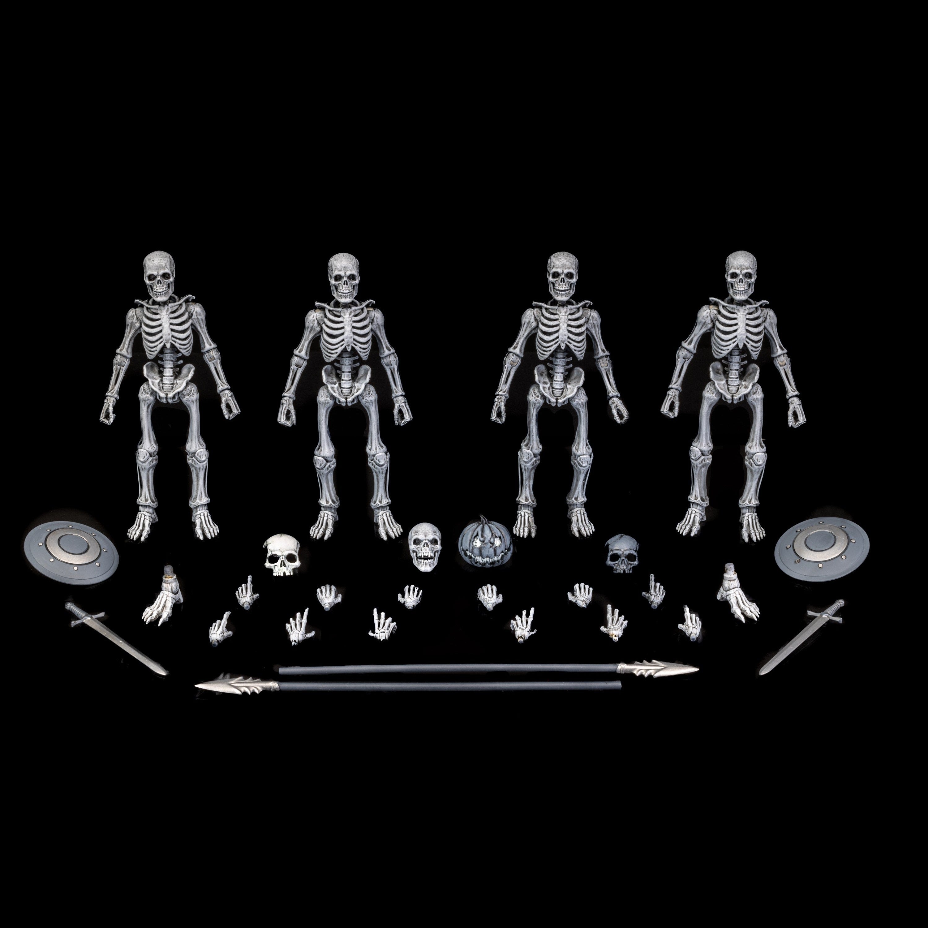 Mythic Legions: Graveyard Skeletons - 4-Pack-Actionfiguren-Four Horsemen Toy Design-Mighty Underground