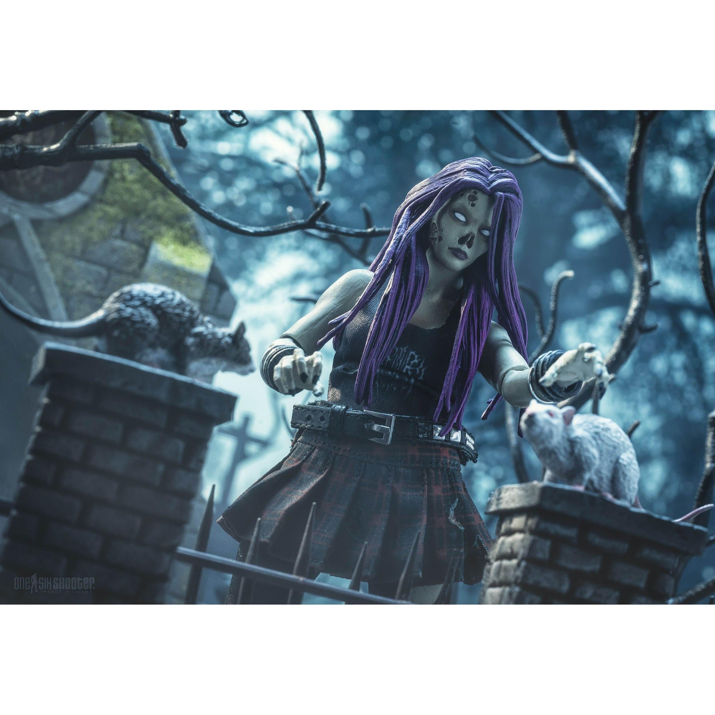 Mythic Legions Graveyard Zombies: Rocker Zombie (Female)-Actionfiguren-Four Horsemen Toy Design-Mighty Underground
