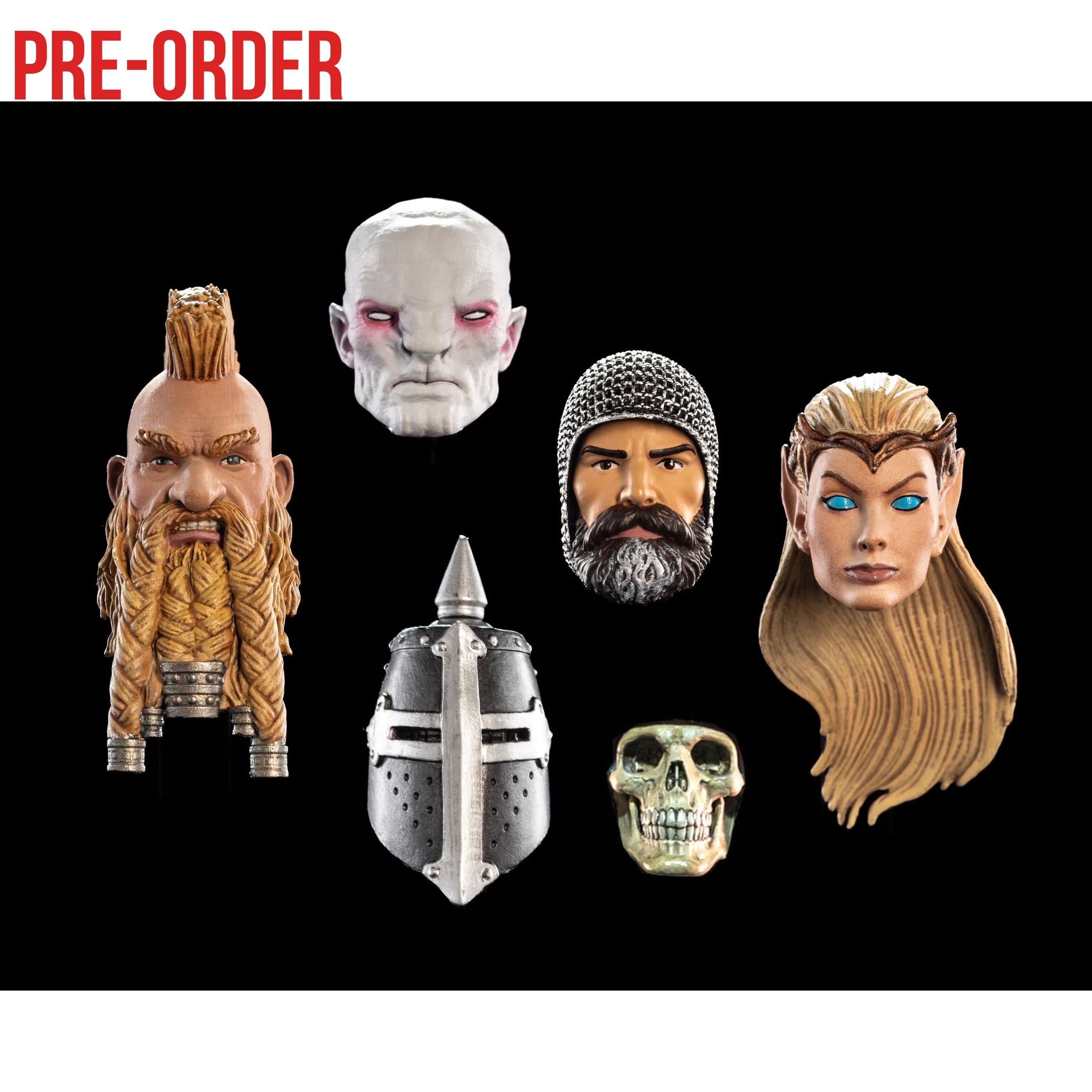 Mythic Legions RPG: Heads Pack (5 heads)-Actionfiguren-Four Horsemen Toy Design-Mighty Underground