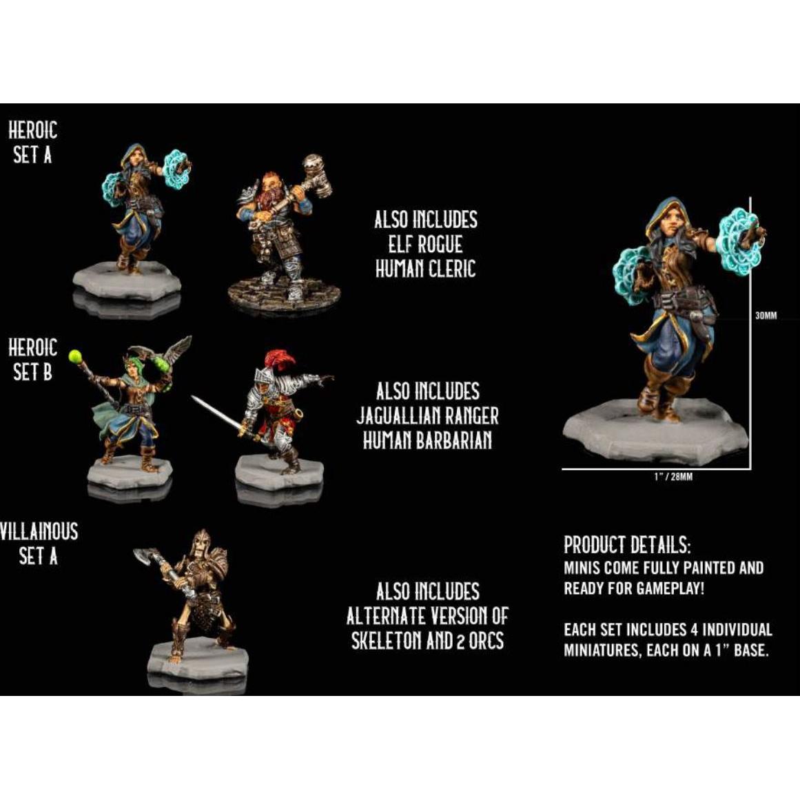 Mythic Legions RPG: Minis- Heroic Set B – Painted (Set of 4)-Actionfiguren-Four Horsemen Toy Design-Mighty Underground