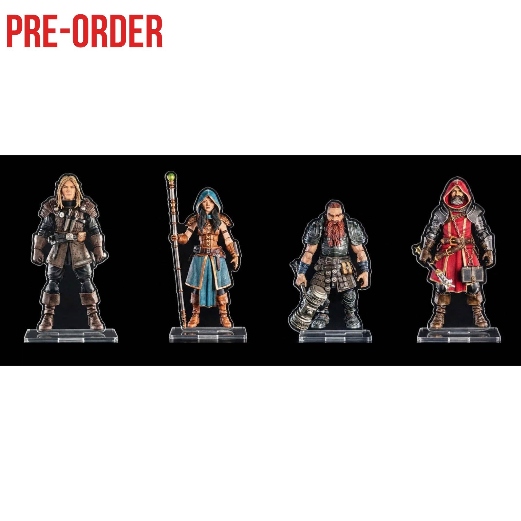 Mythic Legions RPG: Standees – Heroic Set A (Set of 4)-Actionfiguren-Four Horsemen Toy Design-Mighty Underground