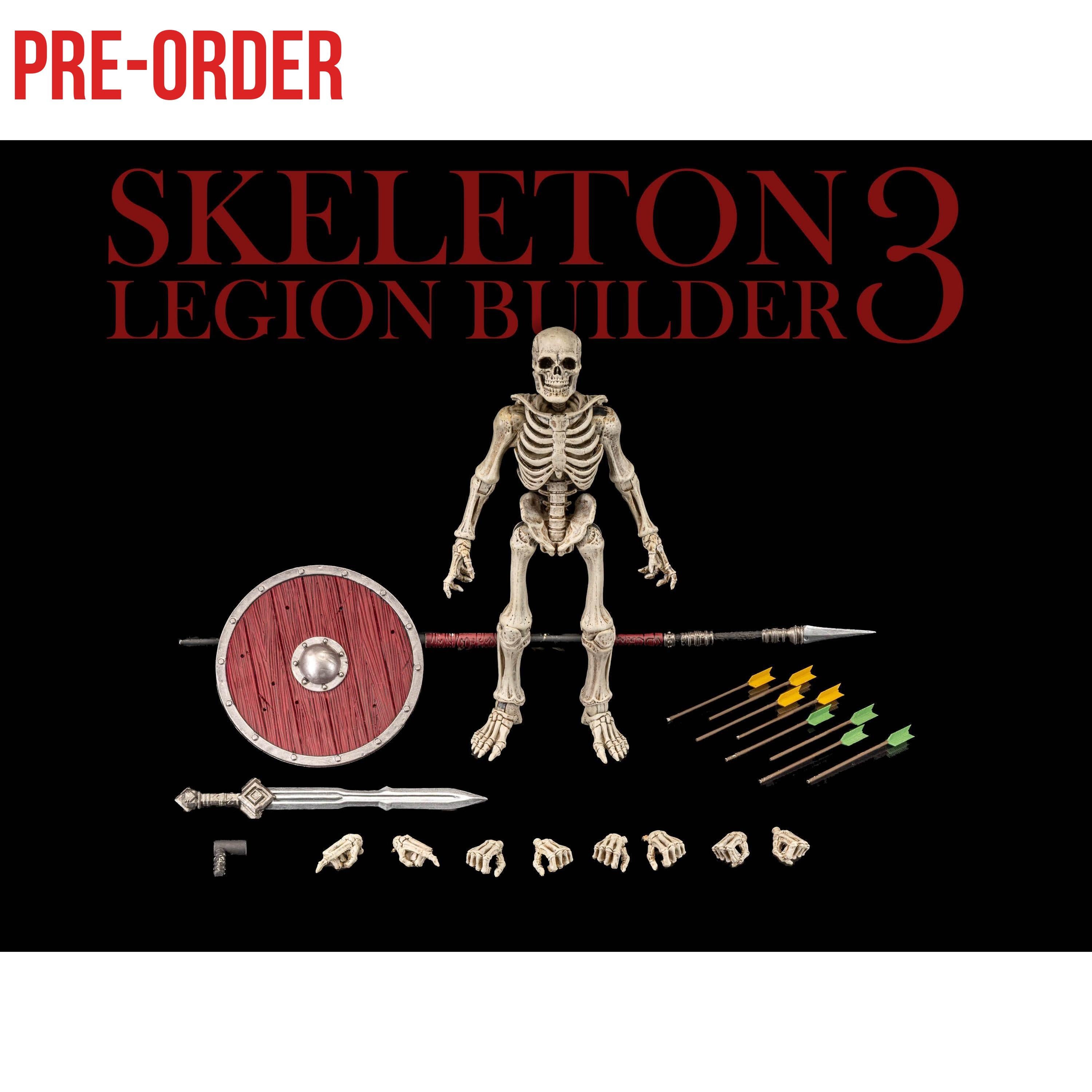 Mythic Legions: Skeleton Legion Builder 3-Actionfiguren-Four Horsemen Toy Design-Mighty Underground
