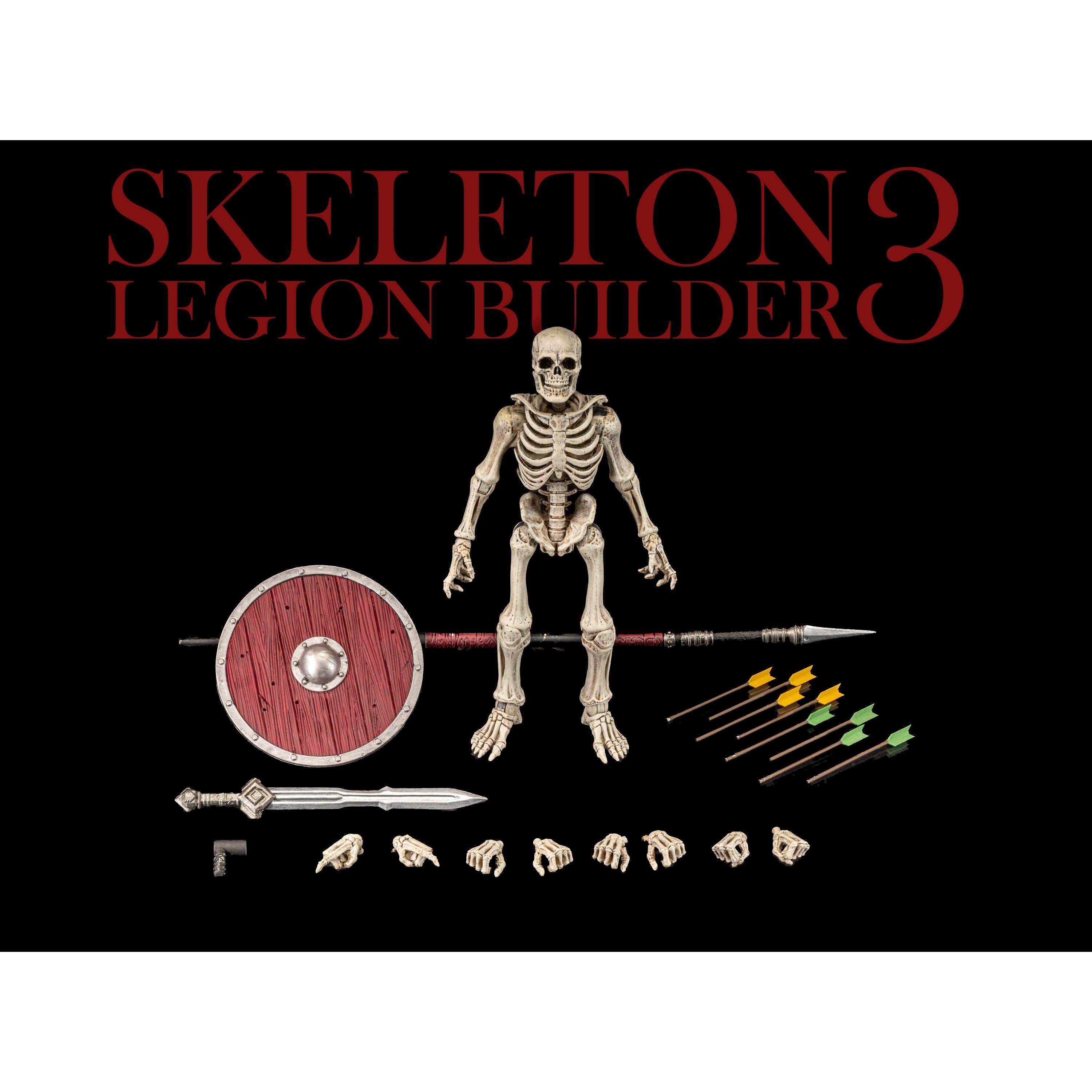 Mythic Legions: Skeleton Legion Builder 3-Actionfiguren-Four Horsemen Toy Design-Mighty Underground
