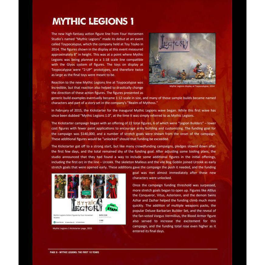 Mythic Legions: The First 10 Years - Buch-Comic-Four Horsemen Toy Design-Mighty Underground