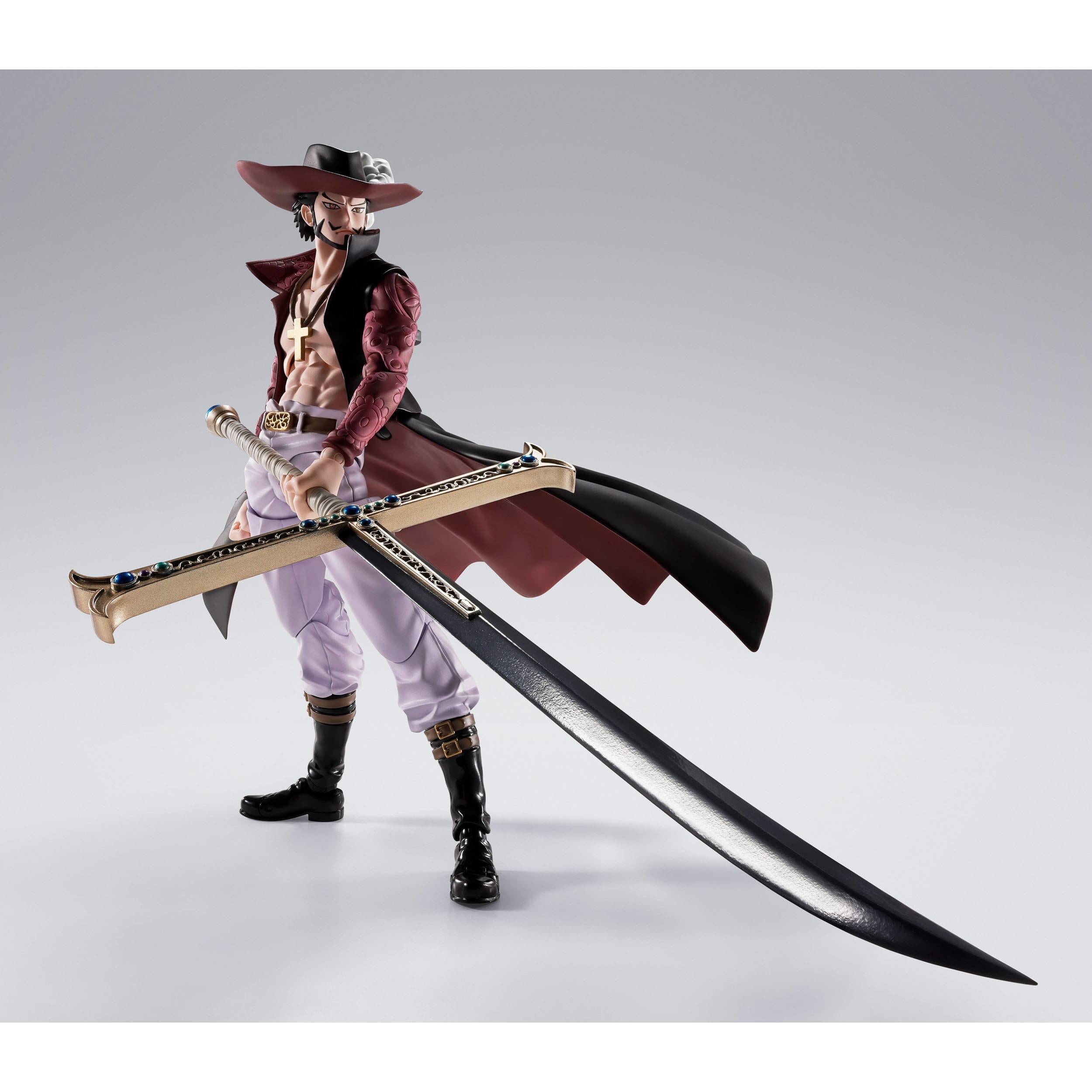 One Piece: Dracule Mihawk Hawkeye-Actionfiguren-Bandai Tamashii Nations-Mighty Underground