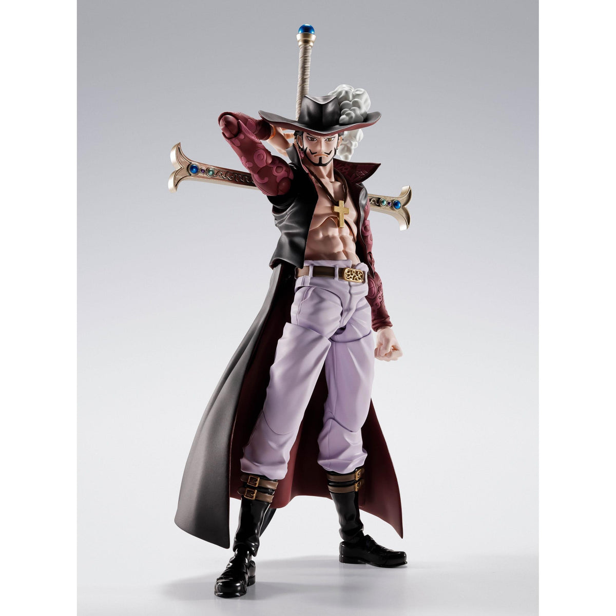One Piece: Dracule Mihawk Hawkeye-Actionfiguren-Bandai Tamashii Nations-Mighty Underground