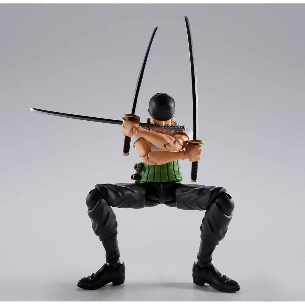S.H.Figuarts TAMASHII NATIONS Shfiguarts ONE PIECE Roronoa Zoro-Dawn of Adventure-Figura móvel S.H.Figuarts TAMASHII NATIONS Shfiguarts ONE PIECE Roronoa Zoro-Dawn of Adventure-Figura móvel