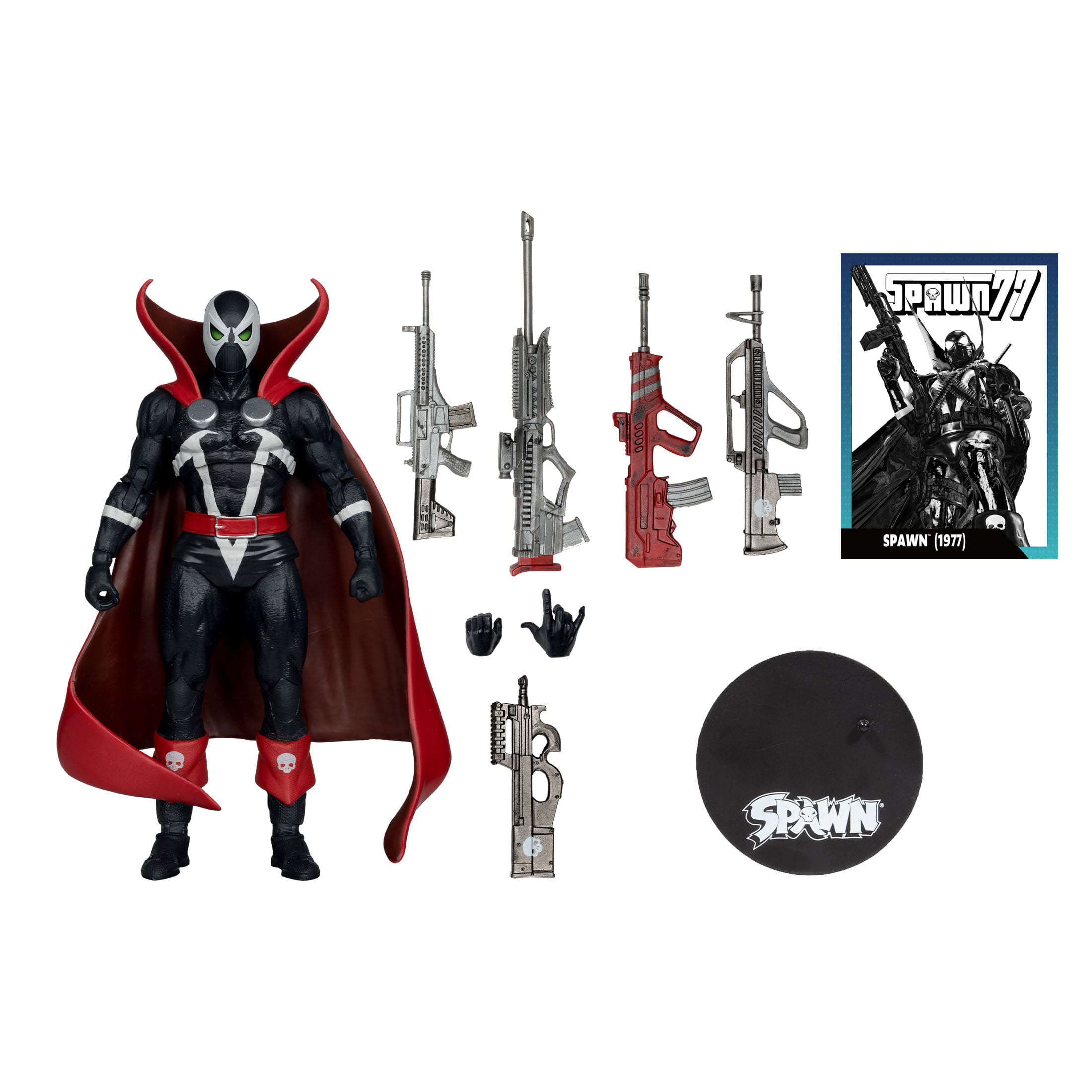 Page Punchers: Spawn 1977 Red and Black (Red Platinum Edition) - Actionfiguren & Comic-Actionfiguren-McFarlane Toys-Mighty Underground
