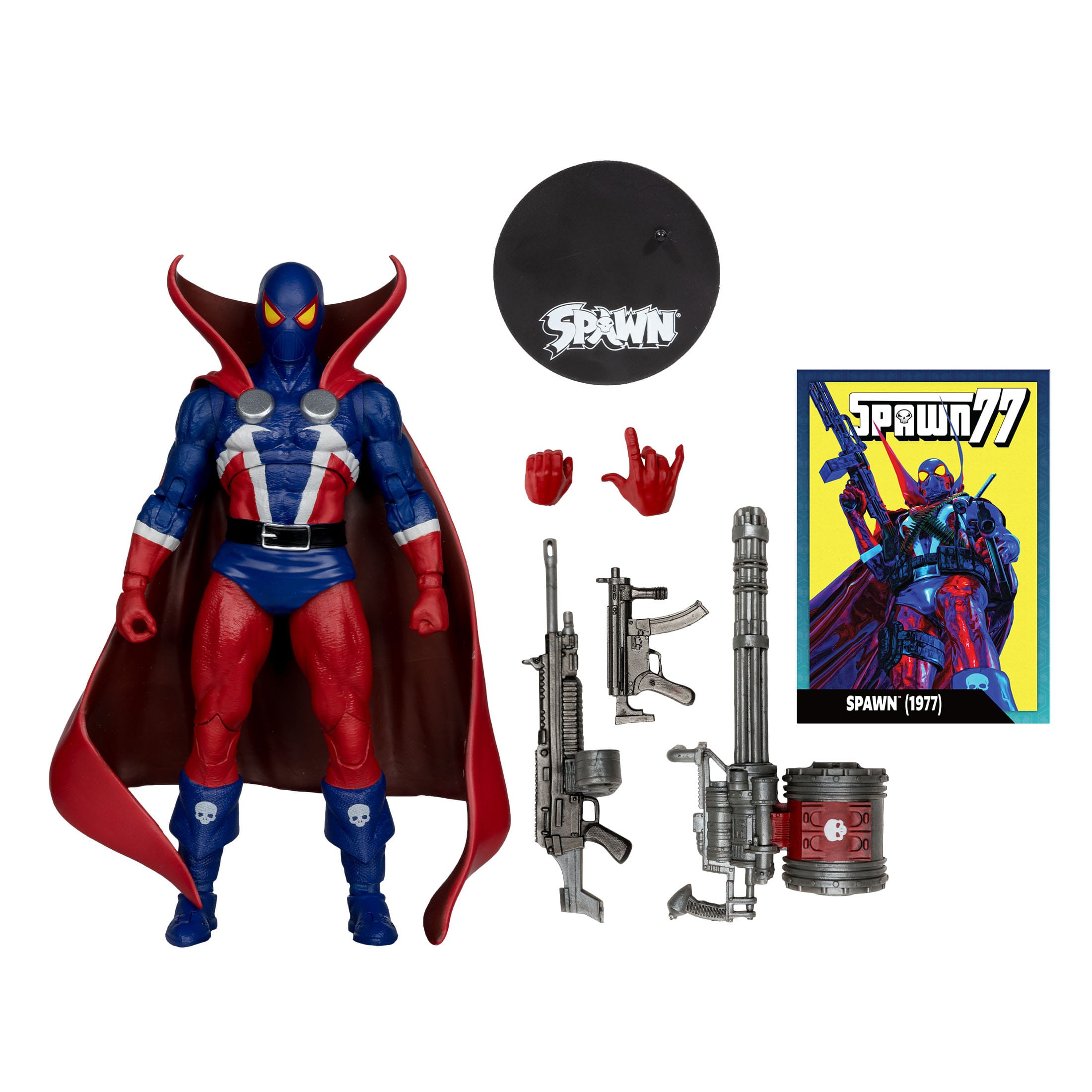Page Punchers: Spawn 1977 Red and Blue (Red Platinum Edition) - Actionfiguren & Comic-Actionfiguren-McFarlane Toys-Mighty Underground