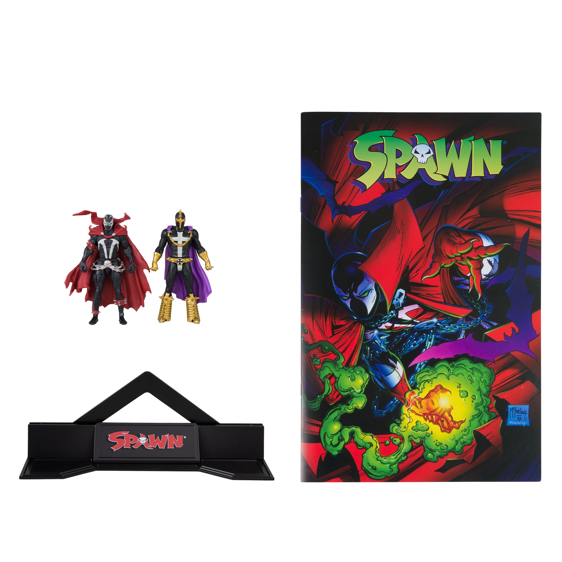 Page Punchers: Spawn and Anit-Spawn (Spawn #1) - Actionfiguren & Comic - 8 cm-Actionfiguren-McFarlane Toys-Mighty Underground