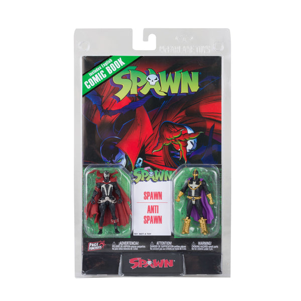 Page Punchers: Spawn and Anit-Spawn (Spawn #1) - Actionfiguren & Comic - 8 cm-Actionfiguren-McFarlane Toys-Mighty Underground
