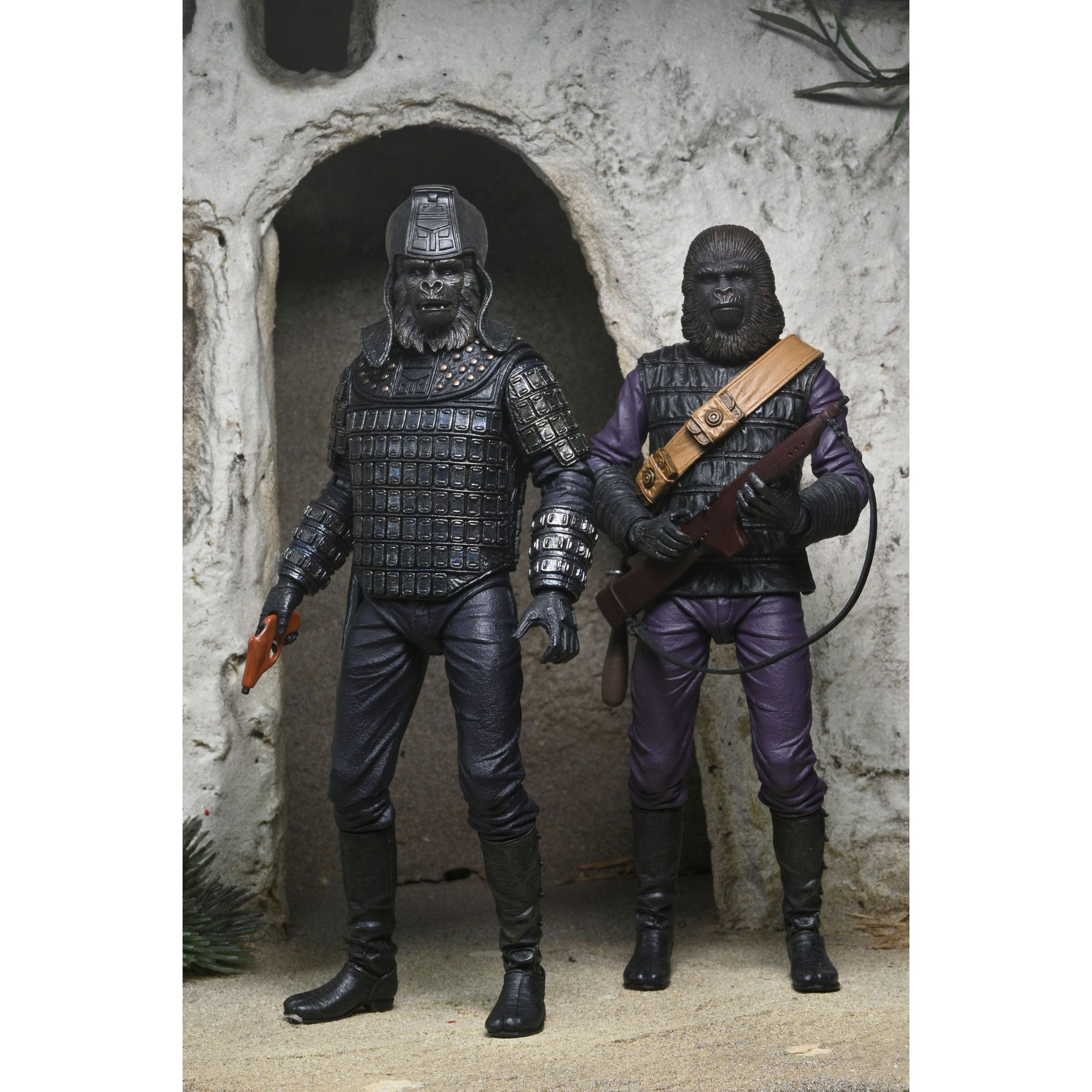 Planet of the Apes: Dr. Zaius, Zira, General Ursus, Gorilla Soldier (Legacy Series) - 4er-Set-Actionfiguren-NECA-Mighty Underground