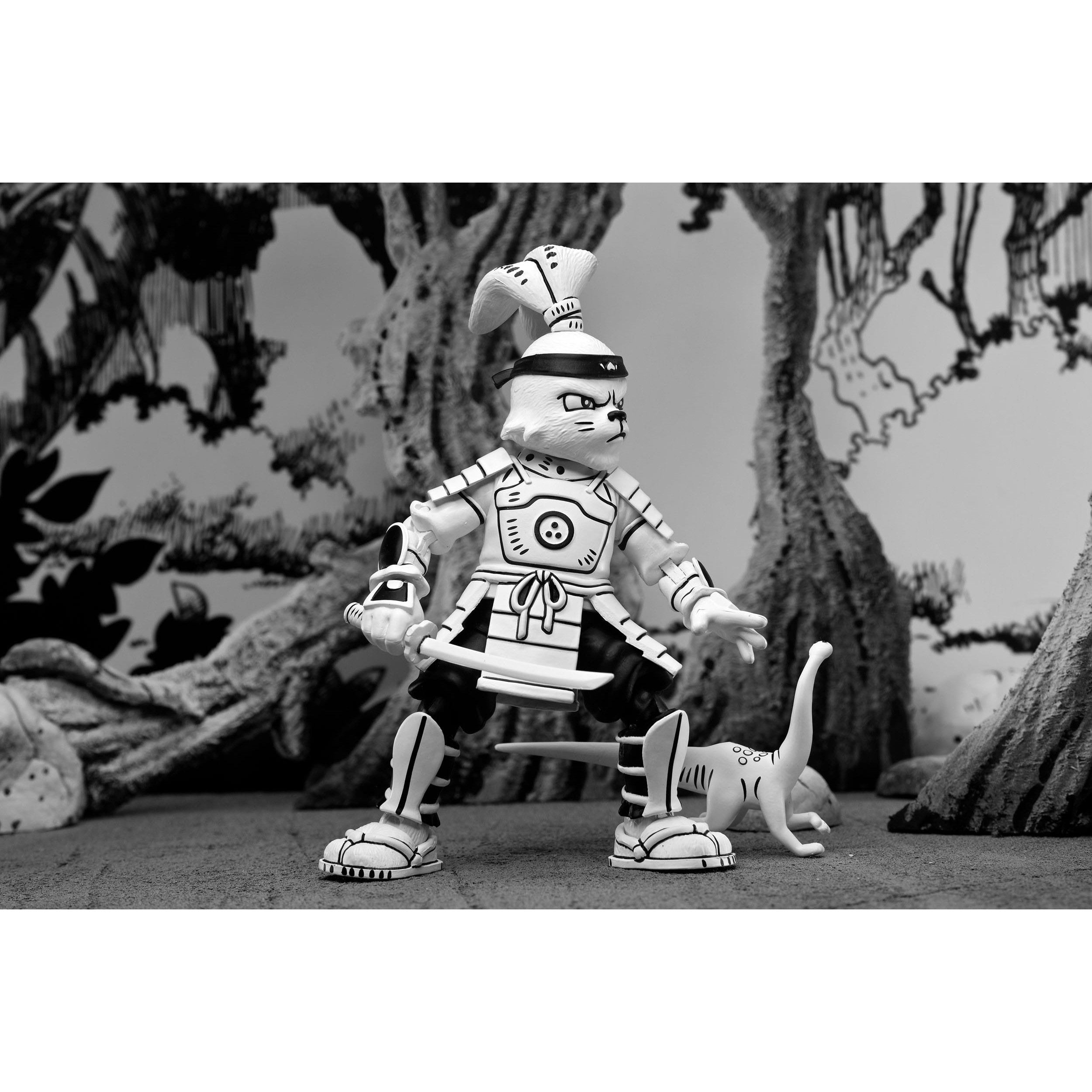 Samurai Usagi Yojimbo (Black & White)-Actionfiguren-NECA-Mighty Underground