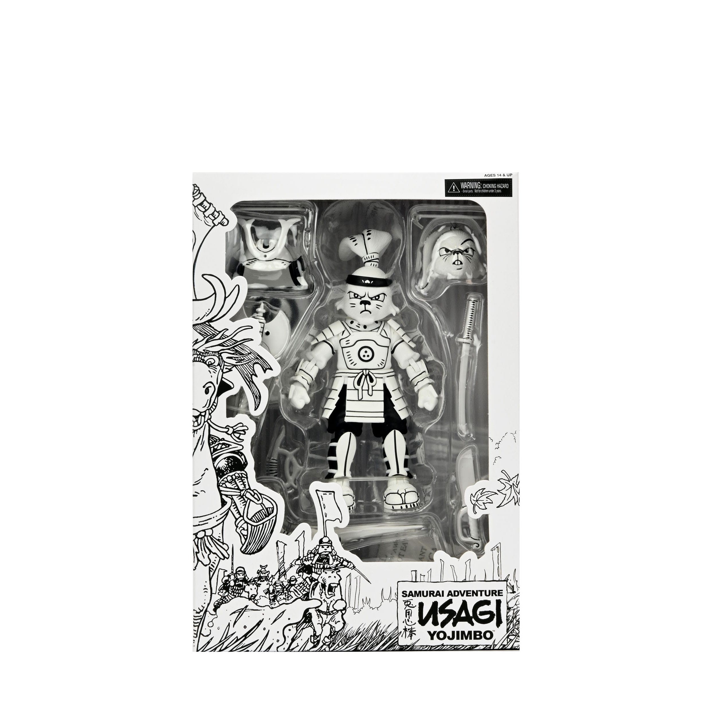 Samurai Usagi Yojimbo (Black & White)-Actionfiguren-NECA-Mighty Underground