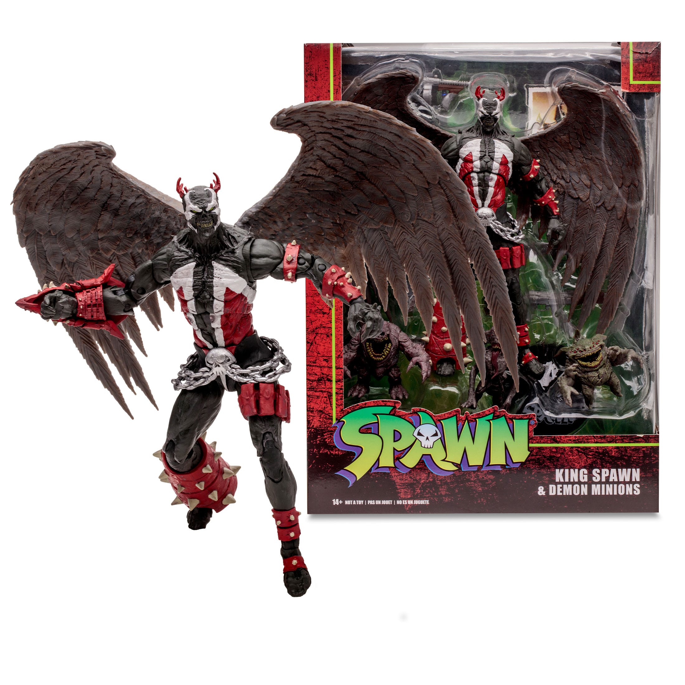 Spawn: King Spawn with Wings and Minions - Megafig-Actionfiguren-McFarlane Toys-Mighty Underground