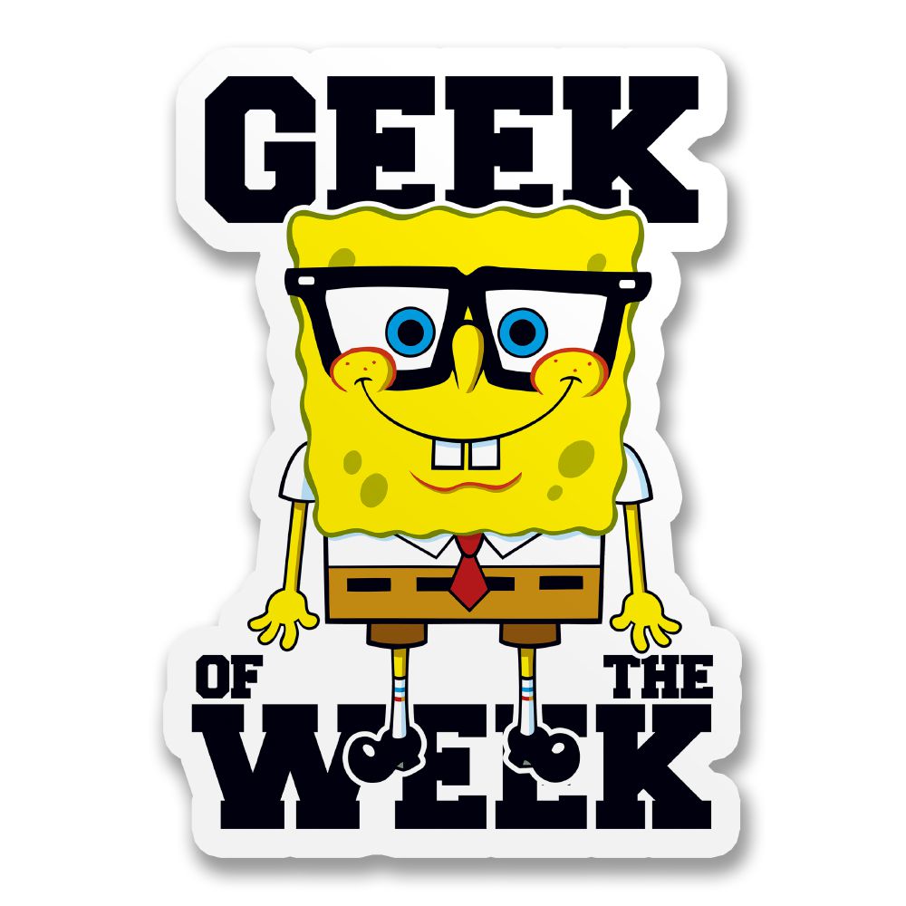 SpongeBob: Geek Of The Week - Sticker – Mighty Underground