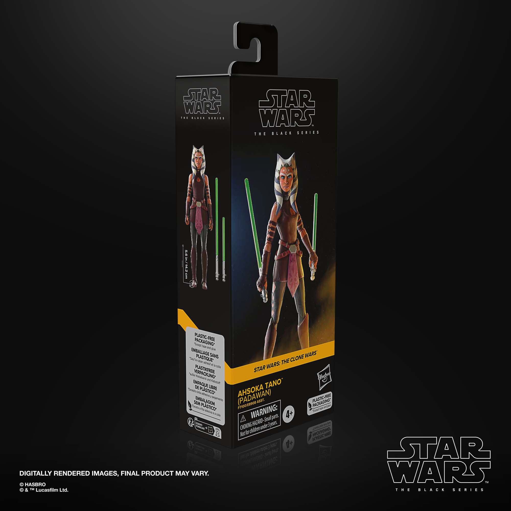 Star Wars Black Series: Ahsoka Tano (Padawan, The Clone Wars)-Actionfiguren-Hasbro-Mighty Underground