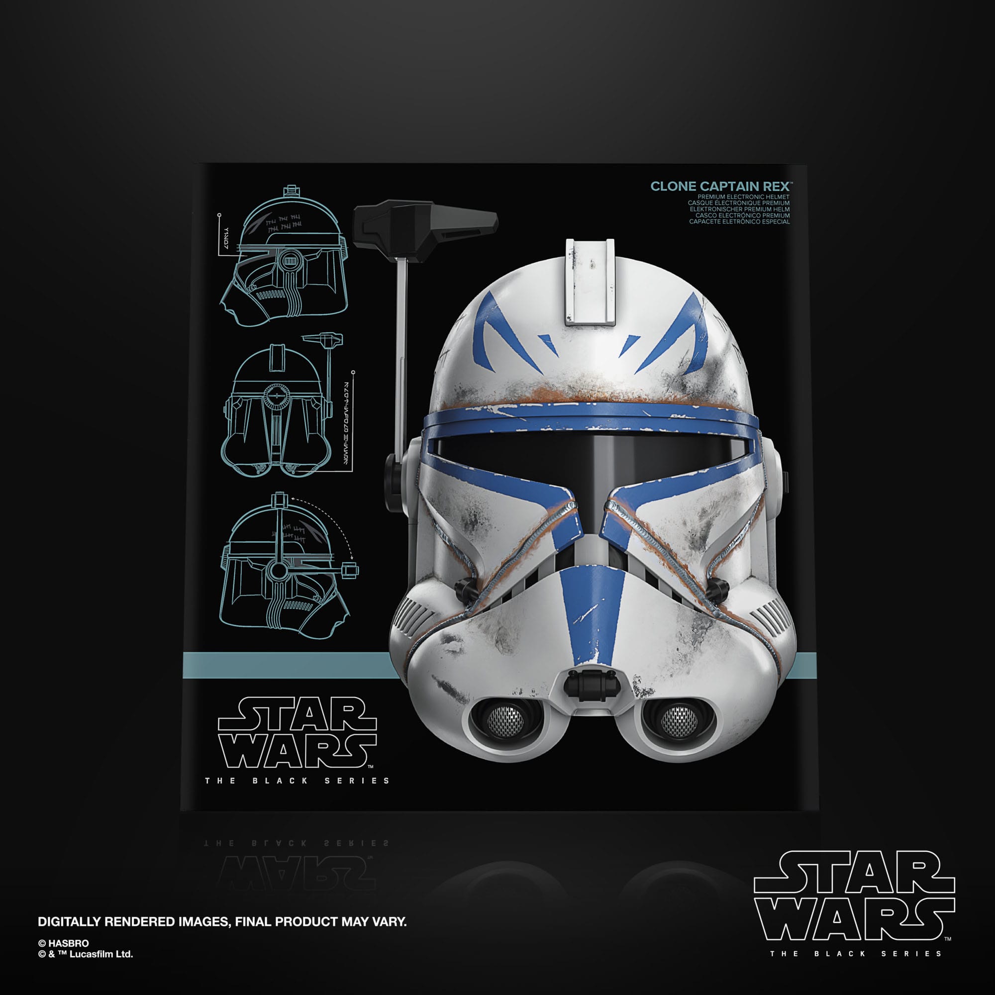 Star Wars Black Series: Clone Captain Rex (Ahsoka) - Replik Helm-Replik-Hasbro-Mighty Underground