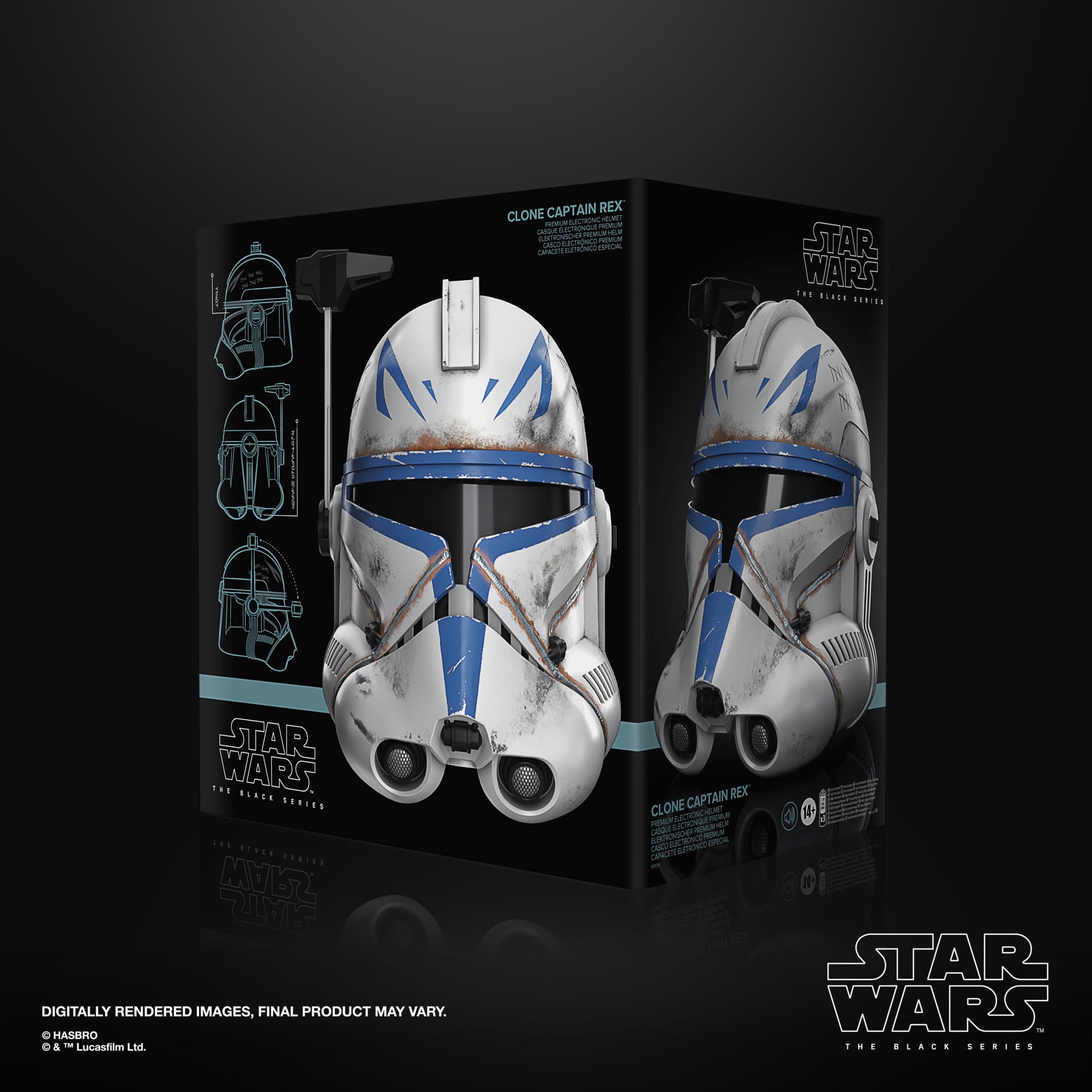 Star Wars Black Series: Clone Captain Rex (Ahsoka) - Replik Helm-Replik-Hasbro-Mighty Underground