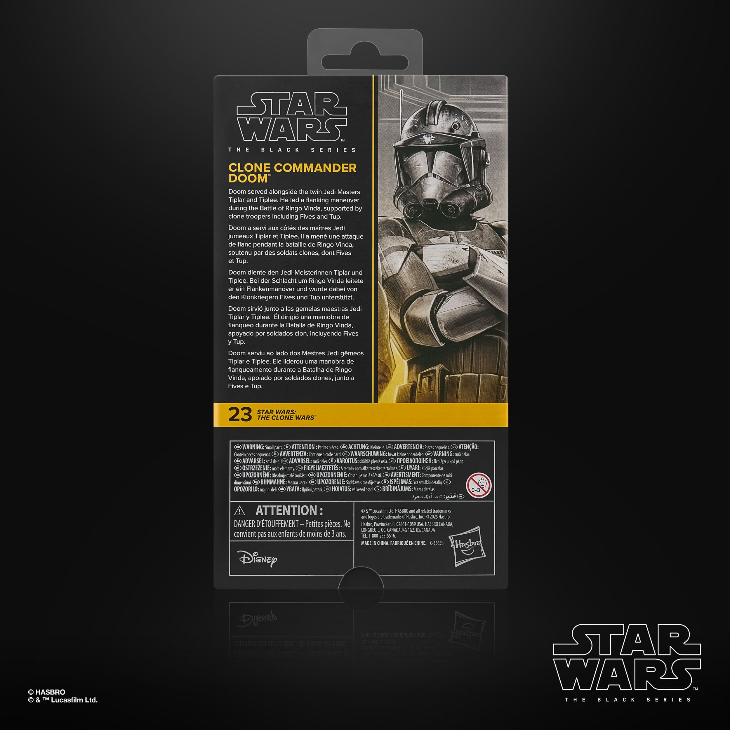 Star Wars Black Series: Clone Commander Doom (The Clone Wars)-Actionfiguren-Hasbro-Mighty Underground