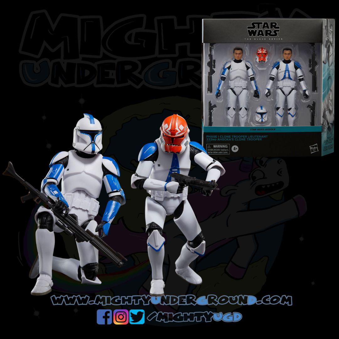 Star Wars Black Series: Clone Trooper Lieutenant & 332nd Ahsoka's Clone Trooper (Ahsoka) - 2-Pack-Actionfiguren-Hasbro-Mighty Underground