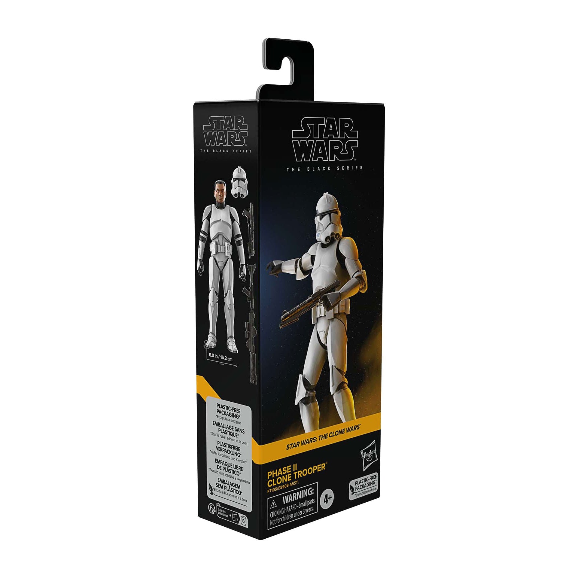 Star Wars Black Series: Clone Trooper (Phase II, The Clone Wars)-Actionfiguren-Hasbro-Mighty Underground